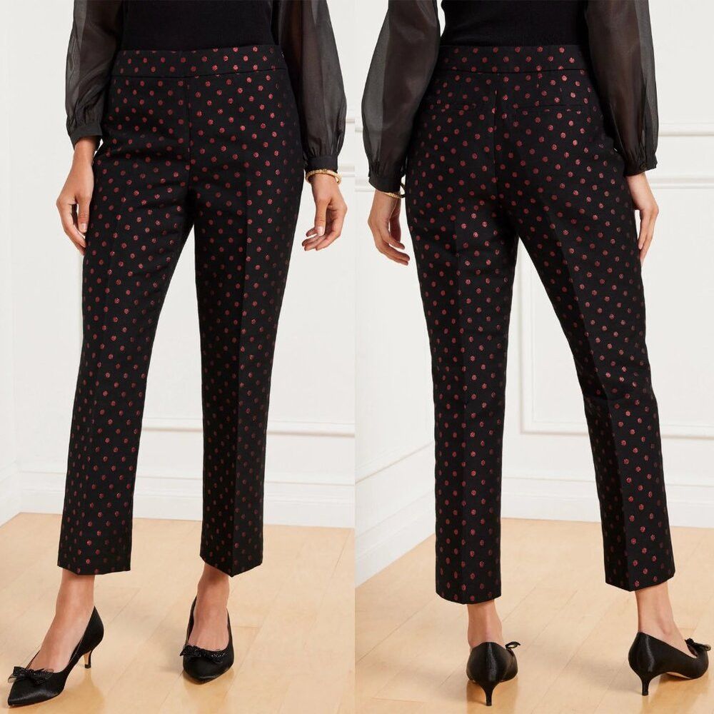 Talbots New Talbots Kick Crop Pants In Holiday Dot Size 14 Petite Size 36" / US 14 / IT 50 - 1 Thumbnail