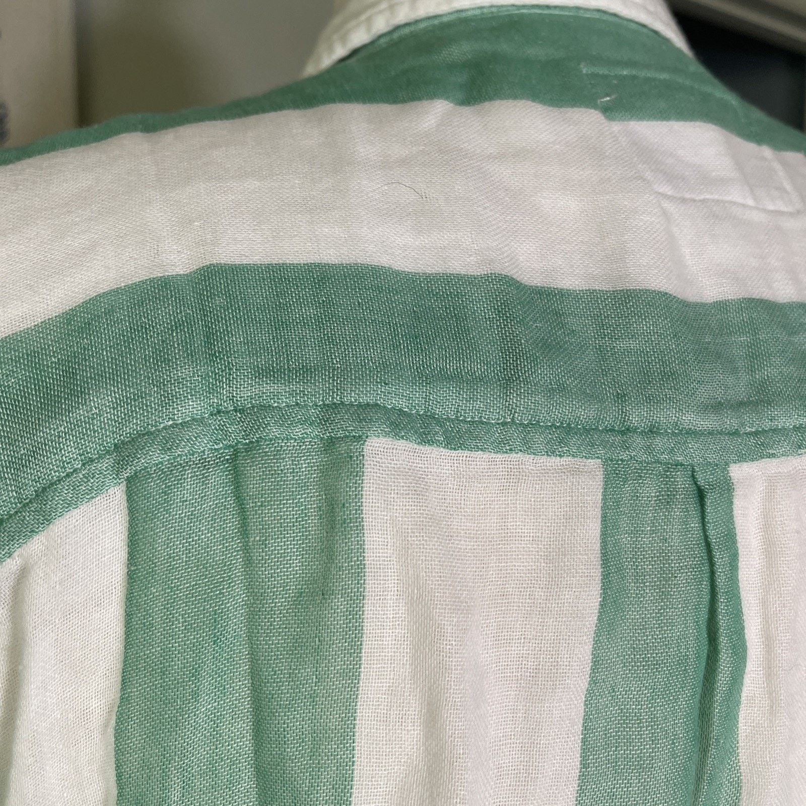 Rails Rails 100% Organic Cotton White/ Green Stripe Women’s Top Size S / US 4 / IT 40 - 4 Thumbnail