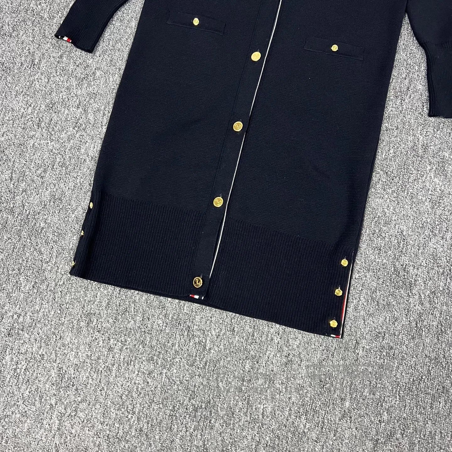 Thom Browne Thom Browne Four stripes; long knit cardigan| Size US M / EU 48-50 / 2 - 4 Thumbnail