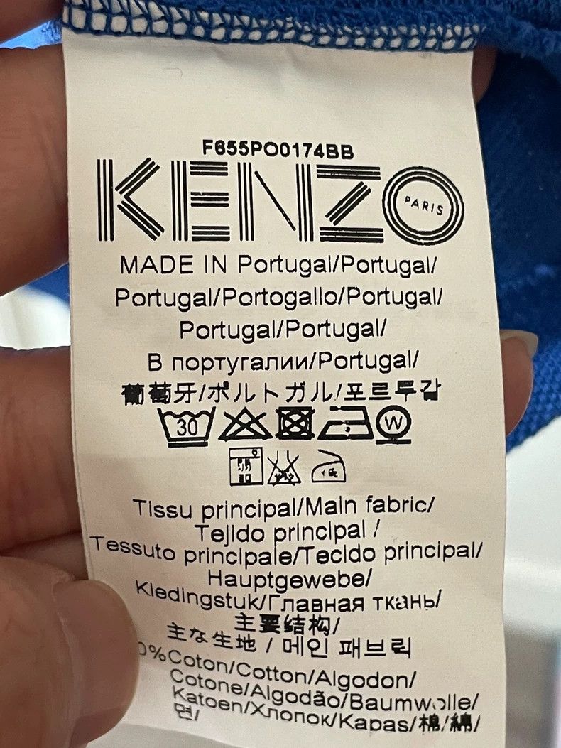 Kenzo KENZO Blue and gray POLO shirt Size M / US 6-8 / IT 42-44 - 5 Thumbnail