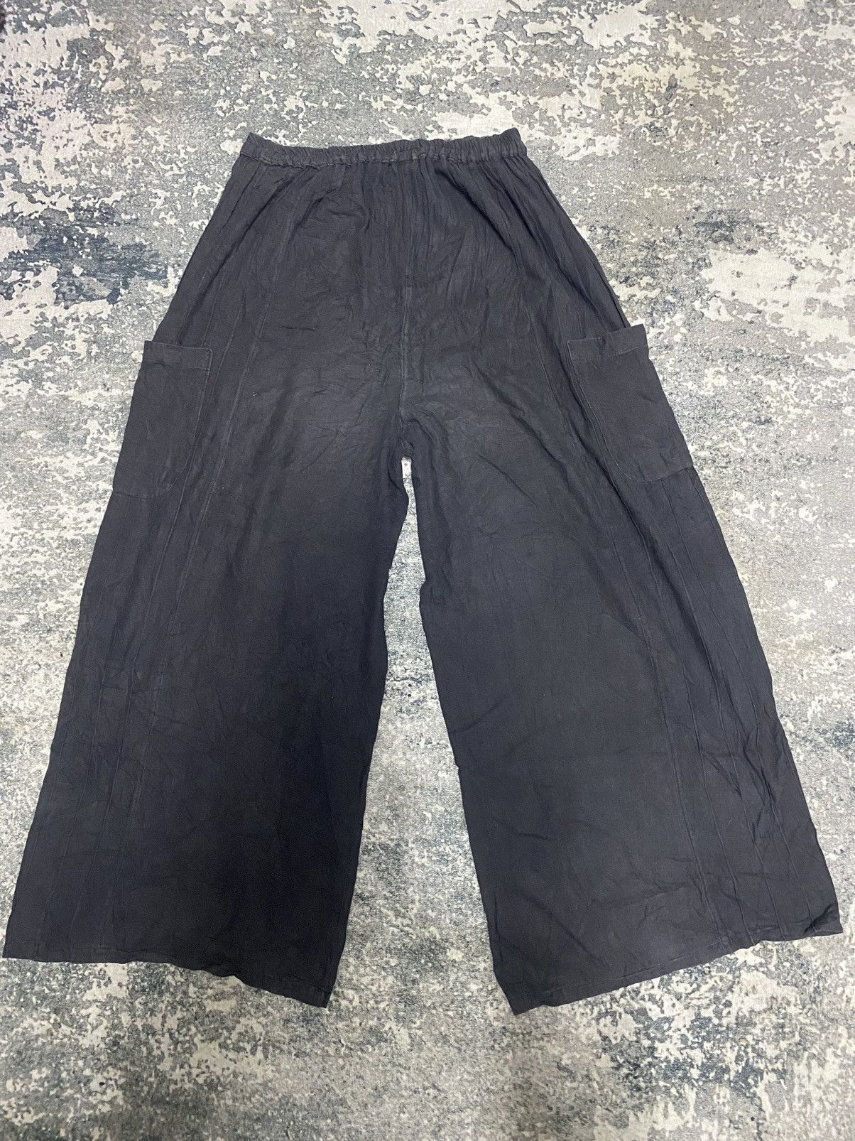 Japanese Brand Ethnic Label Japanese Brand Drawstring Wide Leg Pocket Size 28" / US 6 / IT 42 - 2 Thumbnail