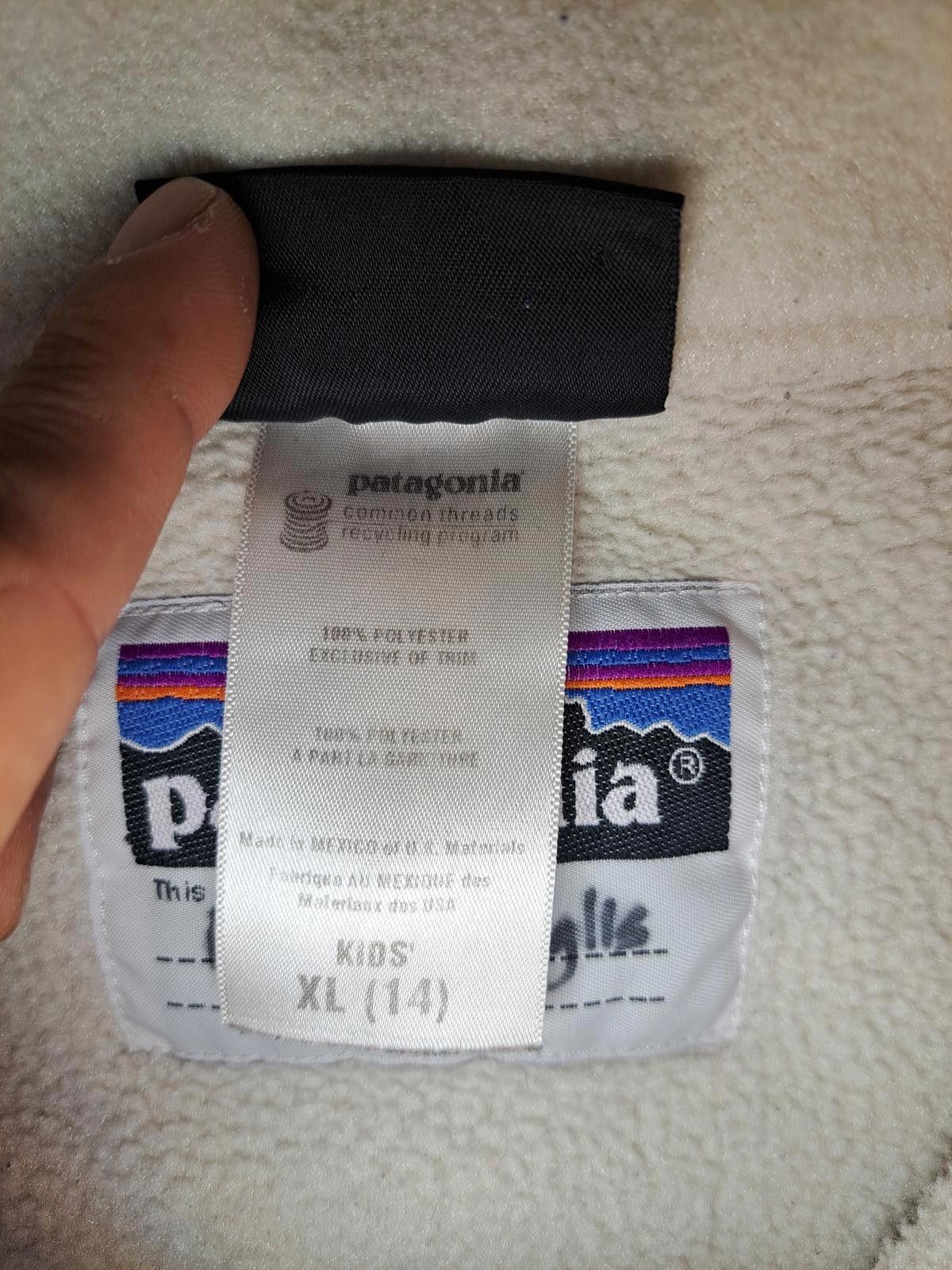 Patagonia VINTAGE Patagonia Synchilla Pullover Jacket Kids XL 14 Cream Size US XL / EU 56 / 4 - 4 Thumbnail
