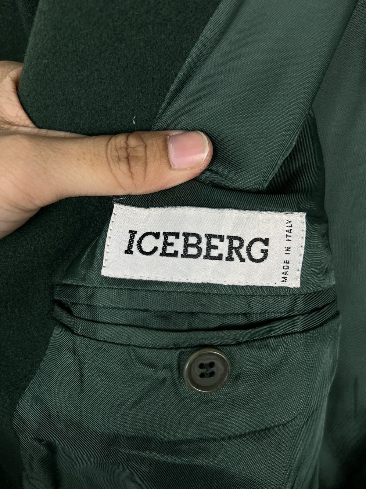 Iceberg 🔥 ICEBERG WOOL BLAZER JACKET MADE IN ITALY Size US L / EU 52-54 / 3 - 14 Thumbnail