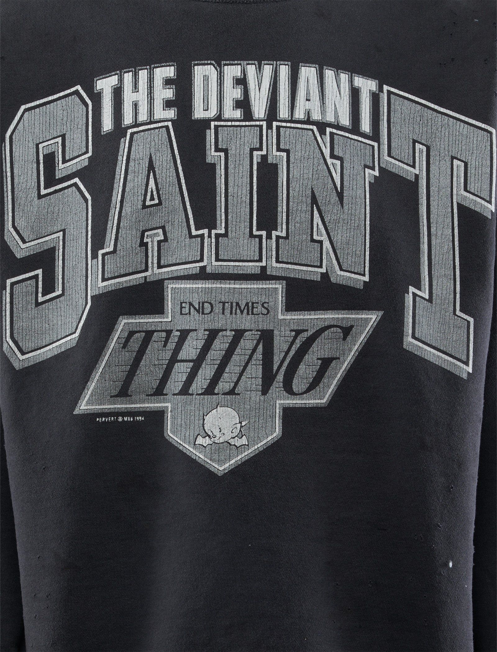 Saint Michael o1mle0326 The Deviant Crewneck Sweater in Black Size US L / EU 52-54 / 3 - 2 Thumbnail
