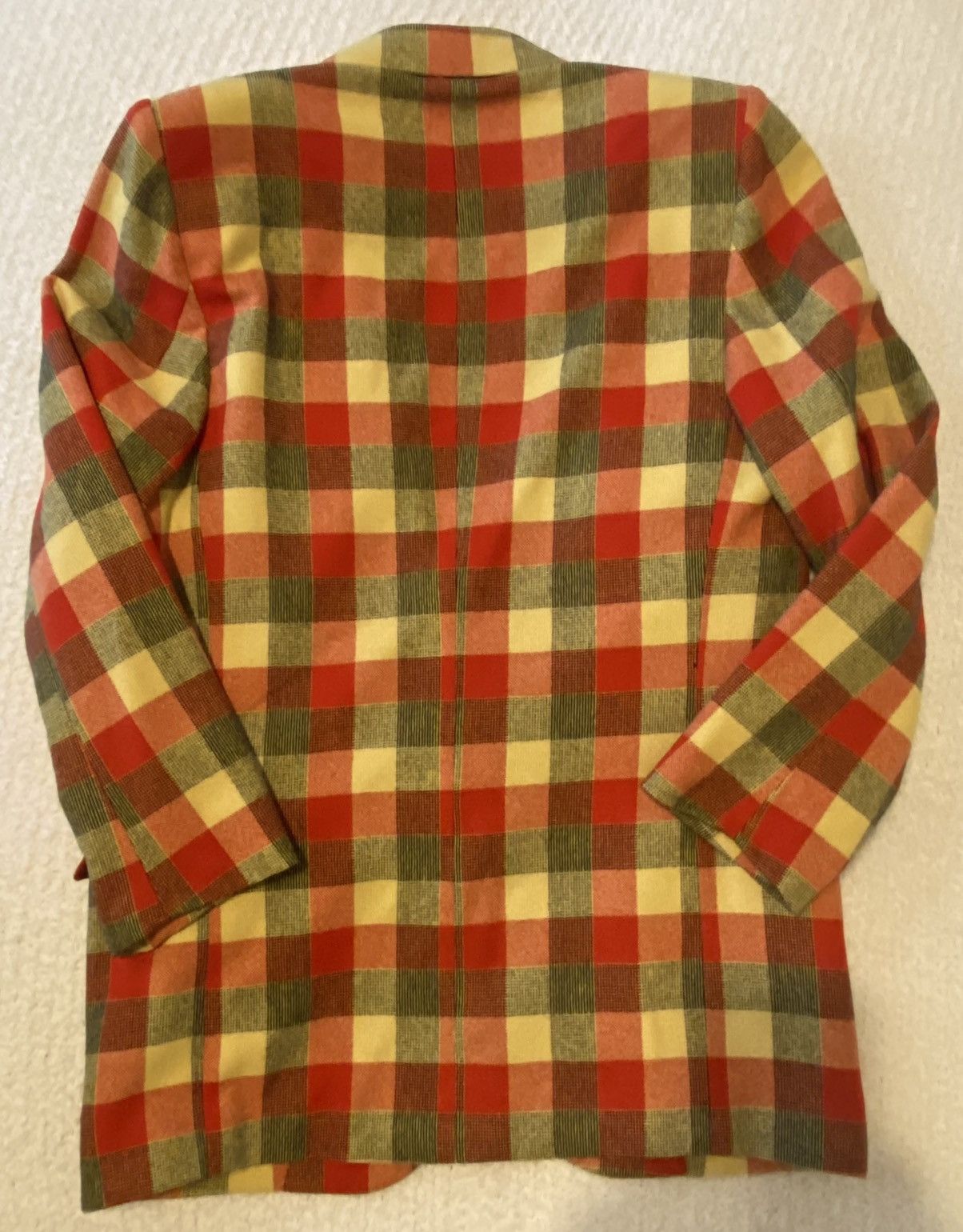 Other Vintage 70’s Cove Palm Beach 100% Cashmere Plaid Blazer 40S Size 40S - 7 Thumbnail