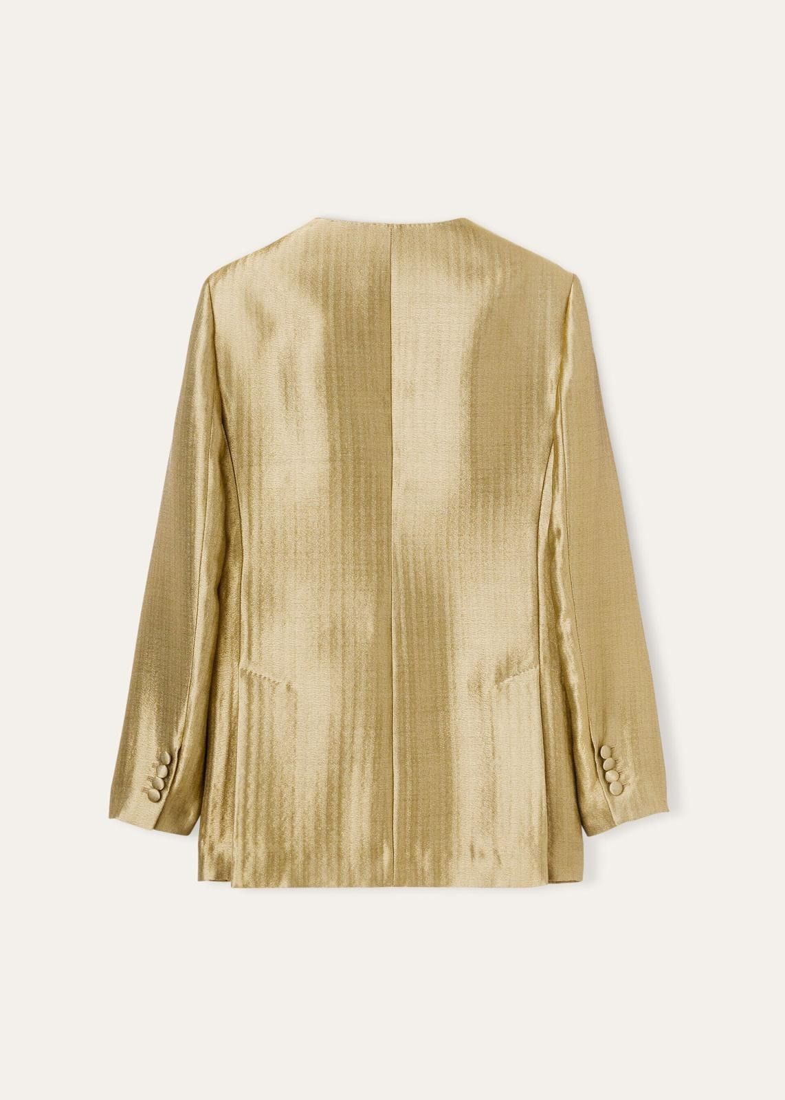 Loro Piana o1srvl11e0725 FAN8398 Iselin Jacket in Golden Size XS / US 0-2 / IT 36-38 - 2 Thumbnail