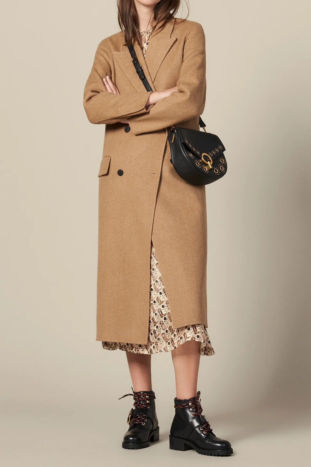Sandro Sandro Paris long double faced wool coat Size S / US 4 / IT 40 - 12 Thumbnail