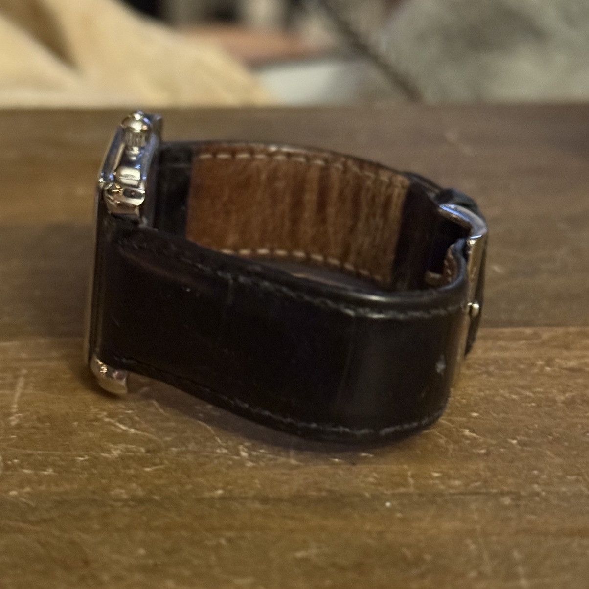 St. John St. John signature logo black leather band watch Size ONE SIZE - 11 Thumbnail
