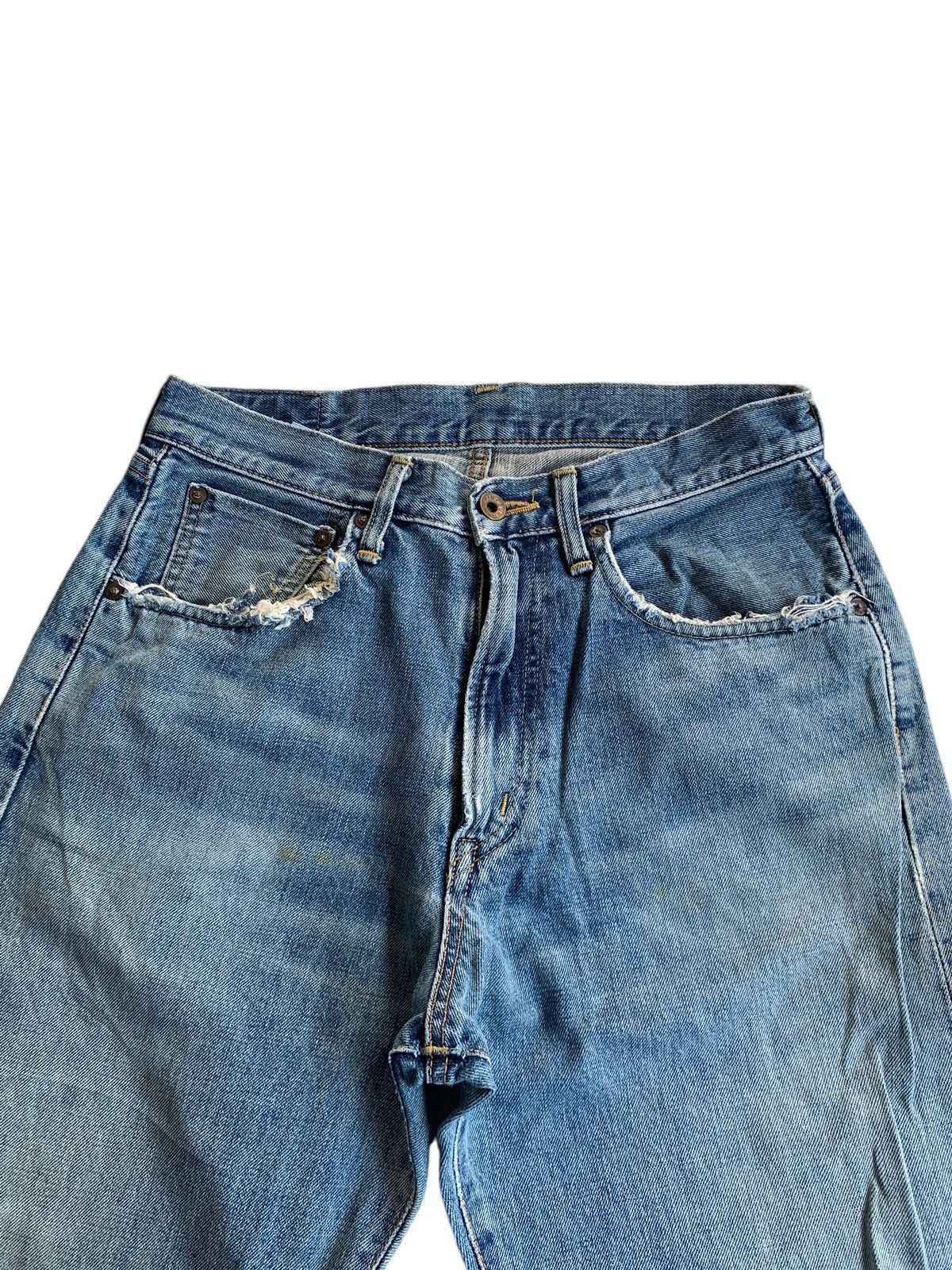 Kapital VINTAGE EDWIN 505 SELVEDGE FADED DISTRESSED DENIM 🎌☠️ Size US 29 - 8 Thumbnail