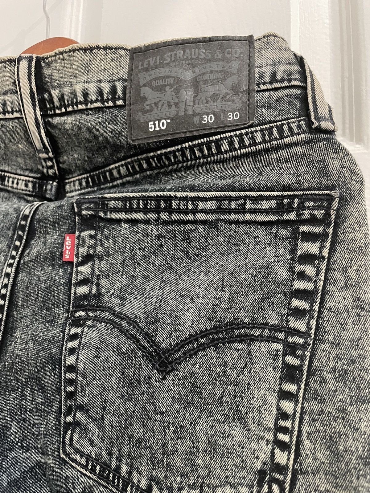 Levi's 🎥LEVIS 510 Black Charcoal 30x30 Sale!! 🏴‍☠️👖 Size US 30 / EU 46 - 3 Thumbnail