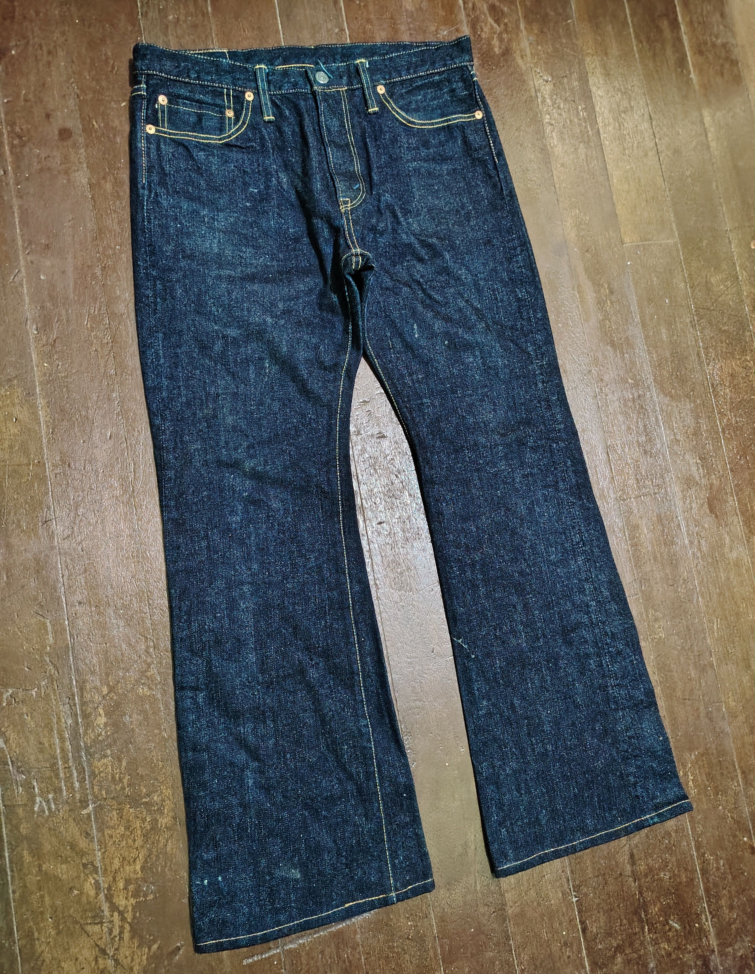 The Flat Head THE FLAT HEAD - 3007Z - Flared Denim Jeans Size US 32 / EU 48 - 2 Thumbnail