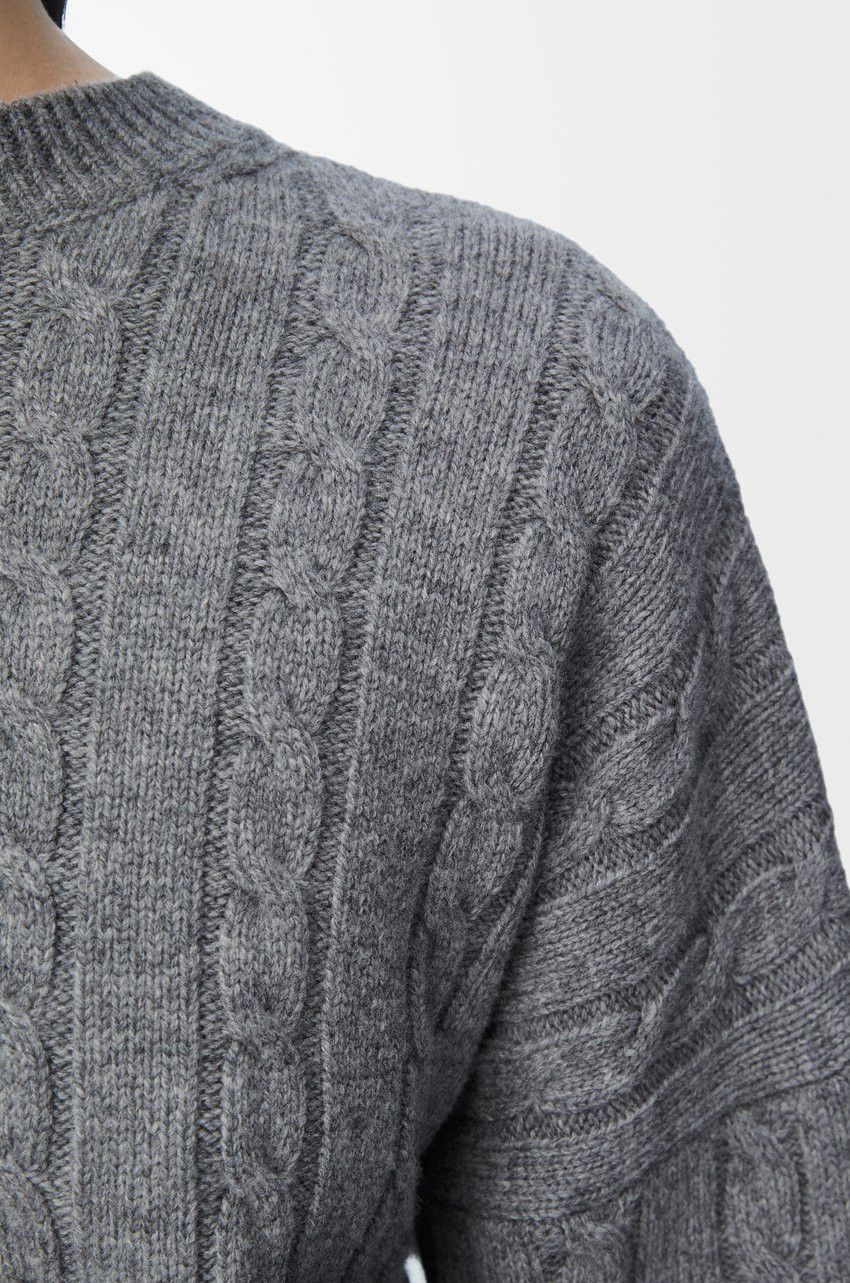 Loewe o1loc1c0525 Sweater in Wool in Grey Size M / US 6-8 / IT 42-44 - 5 Thumbnail