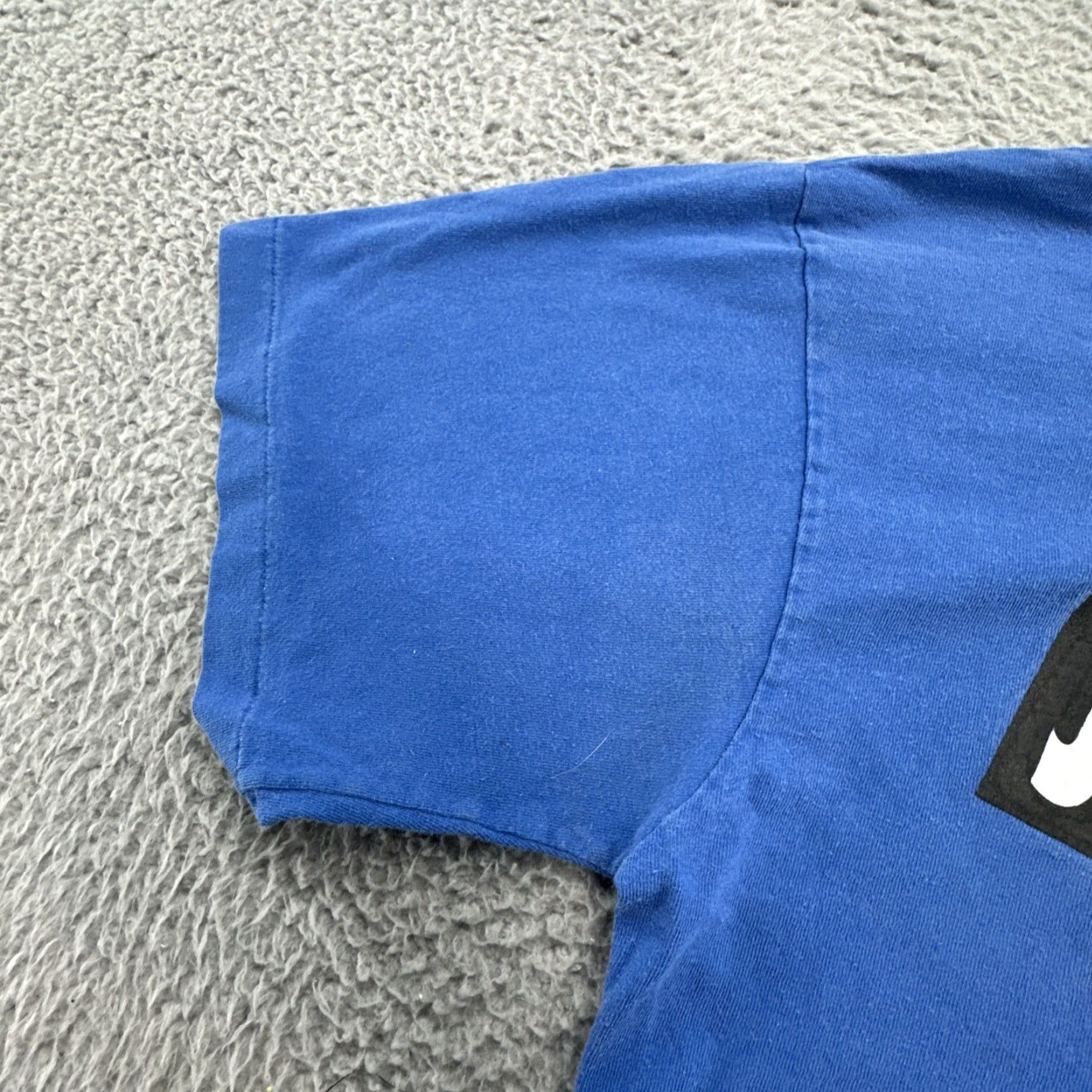 Nike VINTAGE Nike Just Do It T-Shirt Large Mens Blue 80s Made In USA Single Stitch Basketball Shirt Size US L / EU 52-54 / 3 - 5 Thumbnail