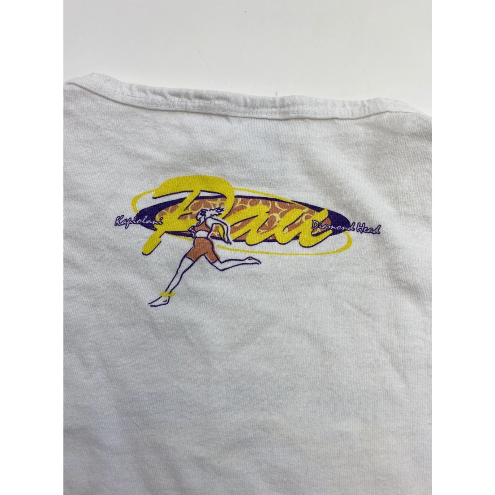 Anvil VINTAGE Straub Hawaii 10k T Shirt Womens M White 2000 Activewear Crew Neck Basic T-Shirt Women Mens Size M / US 6-8 / IT 42-44 - 3 Thumbnail