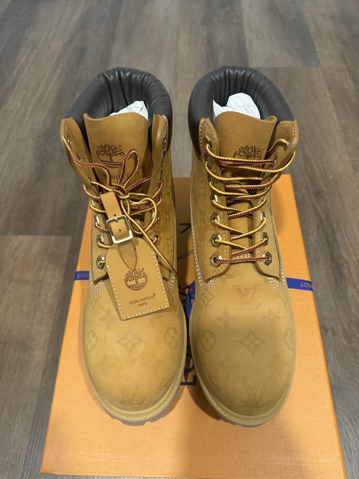 Louis Vuitton × Pharrell × Timberland Louis Vuitton Timberland 6” Ranger Boot Size US 9 / EU 42 - 2 Thumbnail