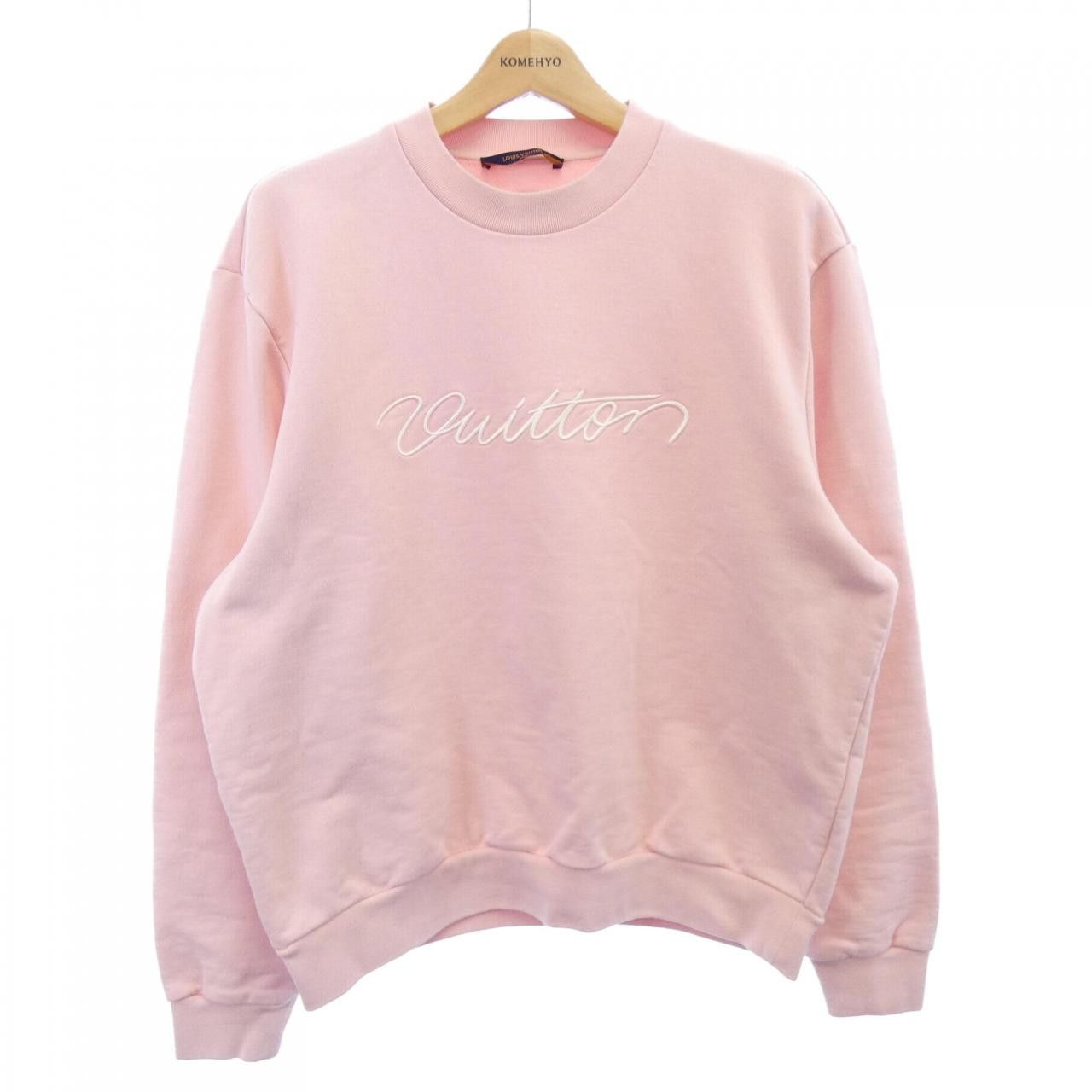 Louis Vuitton Louis Vuitton Louis Vuitton Embroidered Signature Crew Neck Cotton Sweatshirt Textile Sweatshirts & Hoodies HTY09WFWC DUTY FREE for USA Size ONE SIZE - 1 Thumbnail
