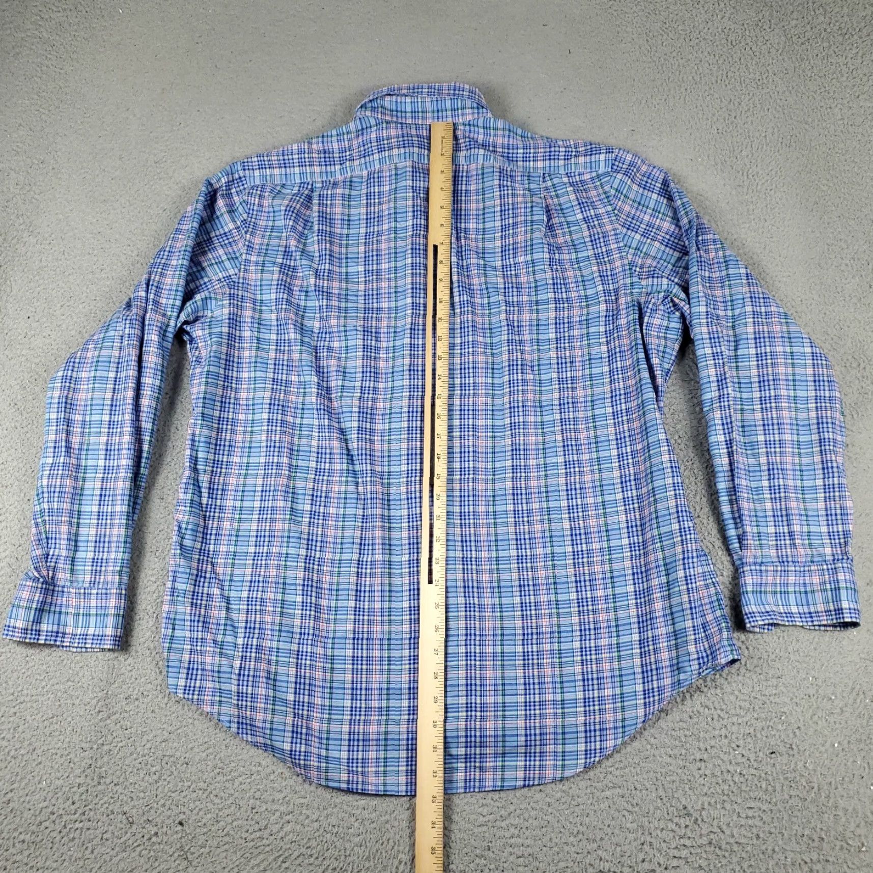 Ralph Lauren Ralph Lauren Shirt Mens XL Blue Plaid Pony Button-Up Long Sleeve Size US XL / EU 56 / 4 - 3 Thumbnail