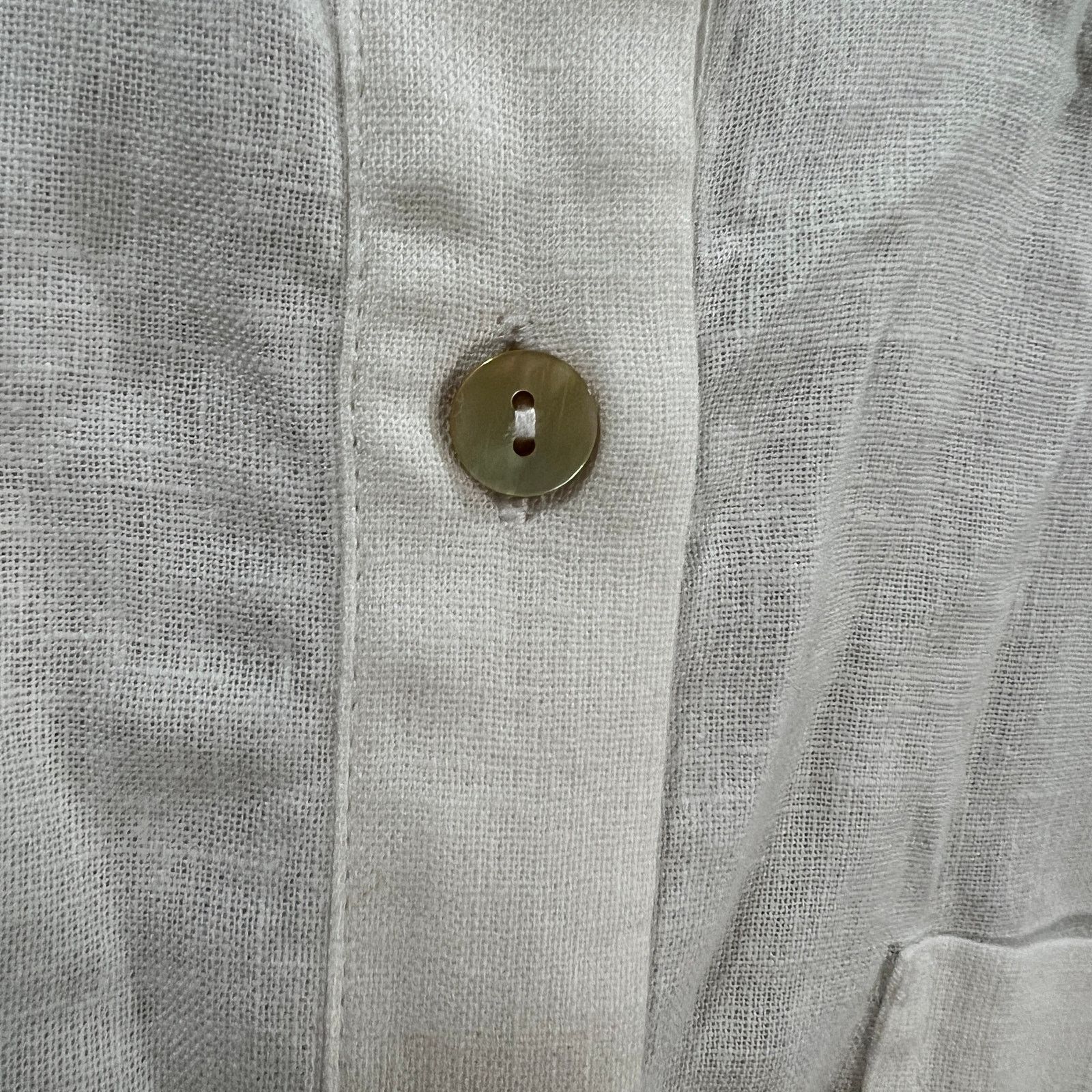 Other Susan Graver Regular Pure Linen Blend Button Front Shirt Size S / US 4 / IT 40 - 10 Thumbnail