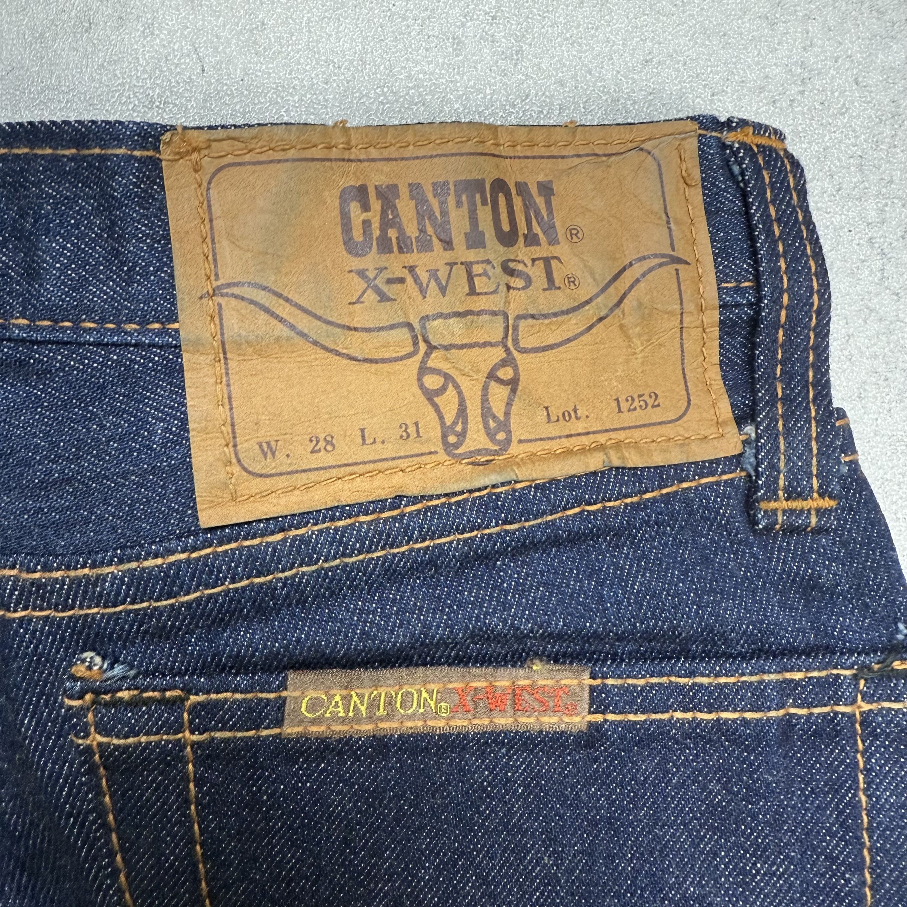 Japanese Brand Vintage Canton X-West Flare Bootcut Denim Size US 28 / EU 44 - 9 Thumbnail
