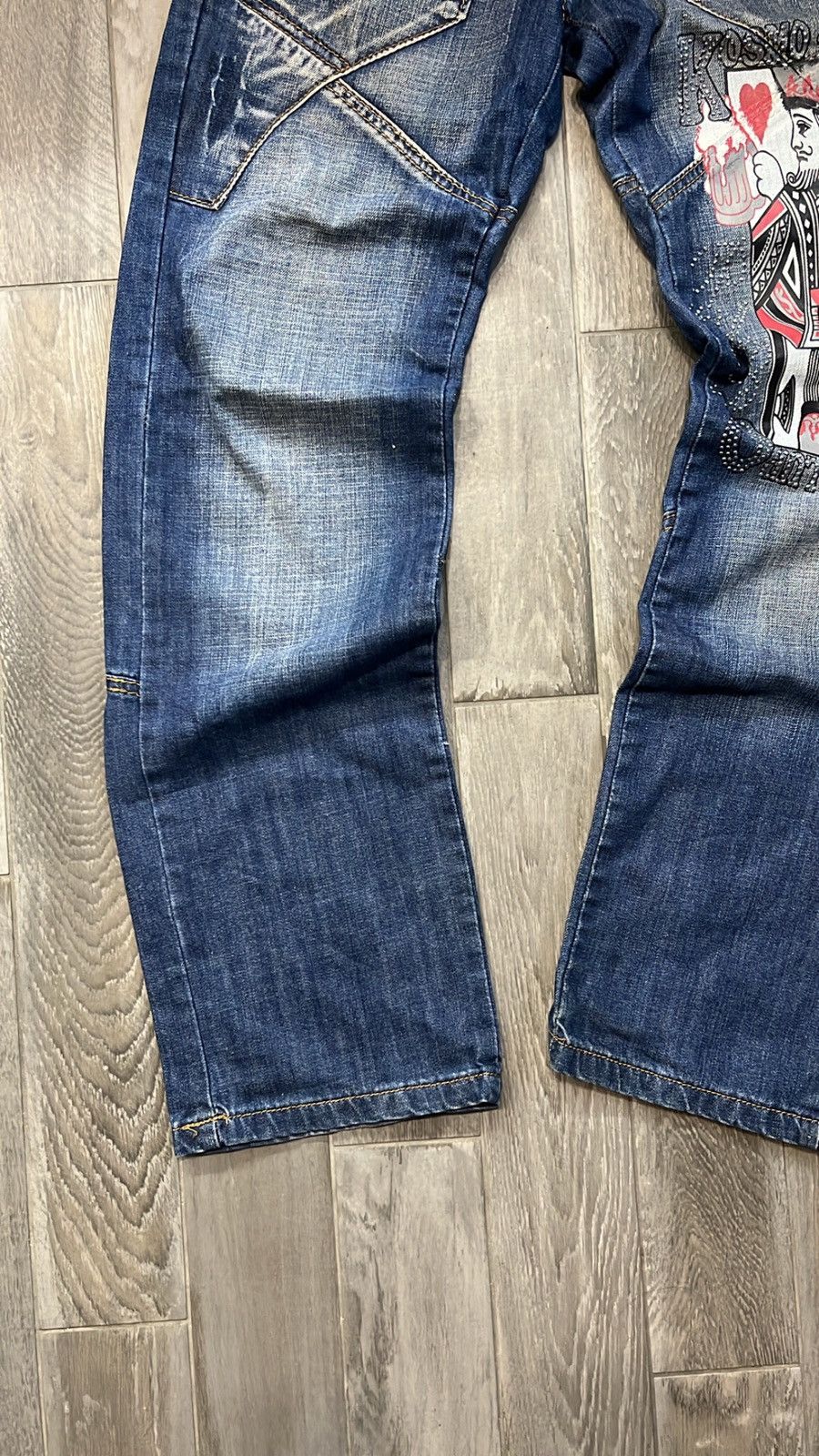 Japanese Brand Vintage hype Poker Kosmo & Lupo jeans Size US 32 / EU 48 - 3 Thumbnail