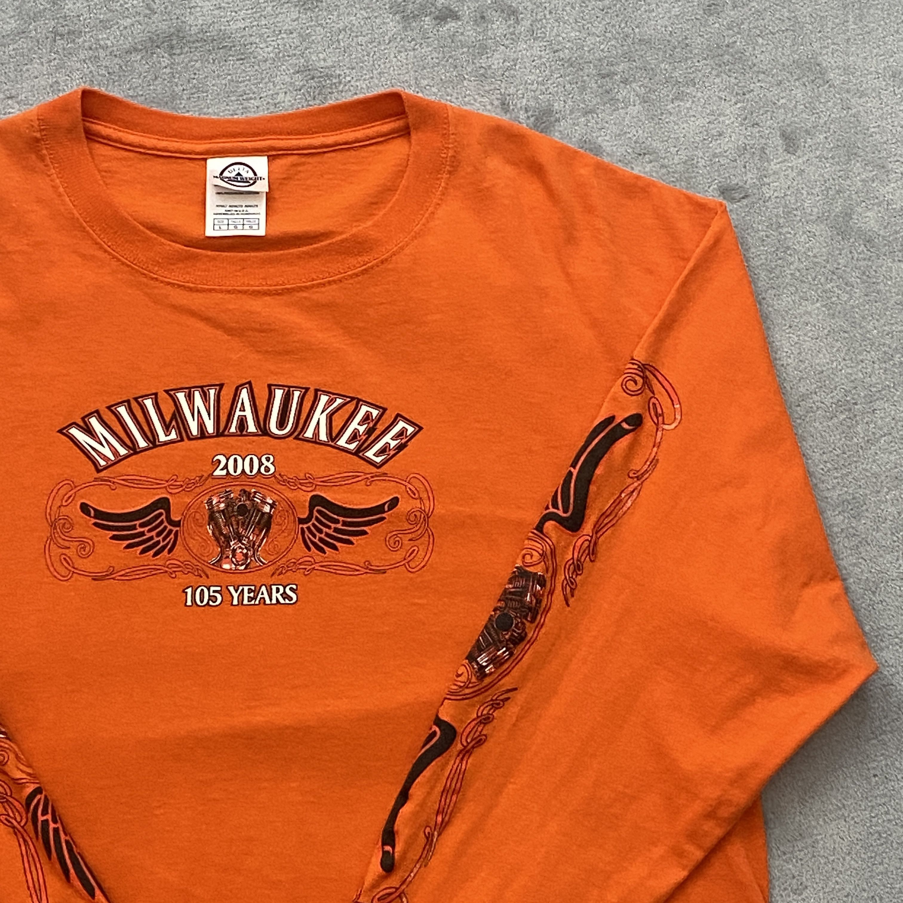 Harley Davidson × Vintage Y2K T Shirt Men Large 2009 BIKE WEEK Long Thermal Sleeve Size US L / EU 52-54 / 3 - 9 Thumbnail