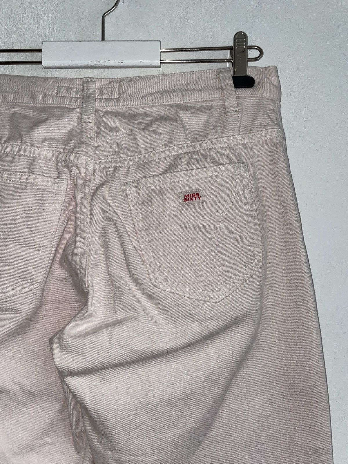Miss Sixty Miss Sixty Pink Shiny Flared Jeans Size 28" / US 6 / IT 42 - 6 Thumbnail