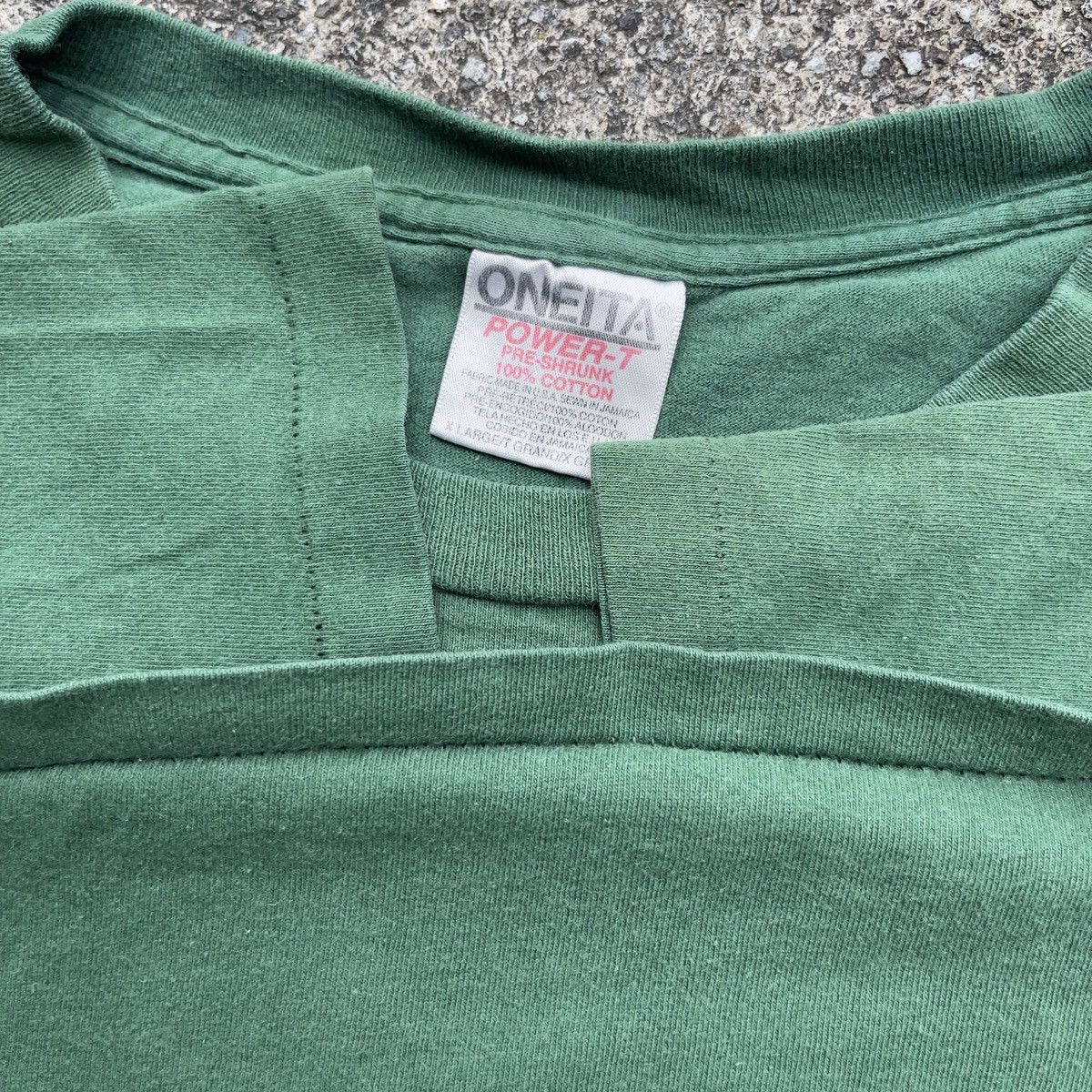 Vintage Vintage Thrashed Graphic ONIETA Single Stitch Shirt Size US XL / EU 56 / 4 - 4 Thumbnail