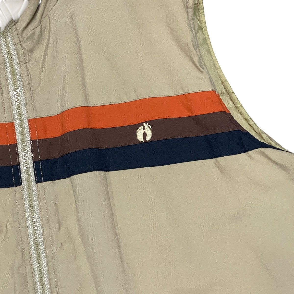 Hang Ten Vintage 70s Hang Ten Retro Beige Puffer Down Vest Size US L / EU 52-54 / 3 - 3 Thumbnail