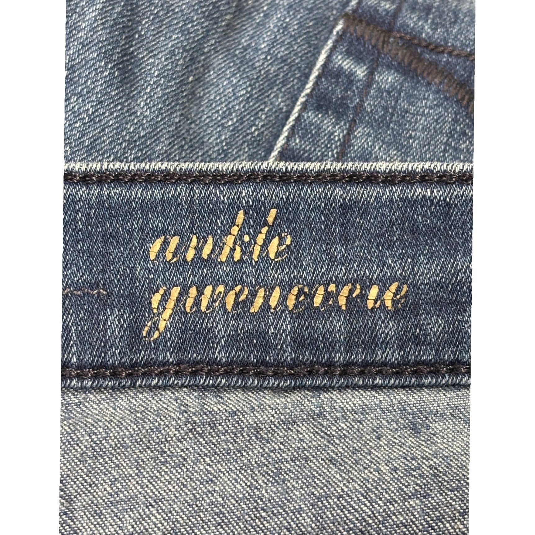 7 For All Mankind 7 For All Mankind Ankle Guinevere Jeans Slim Leg Medium Wash 31X28 Womens Jeans Blue Denim 5-Pocket Logo Stretch Size 24" / US 00 / IT 34 - 6 Thumbnail
