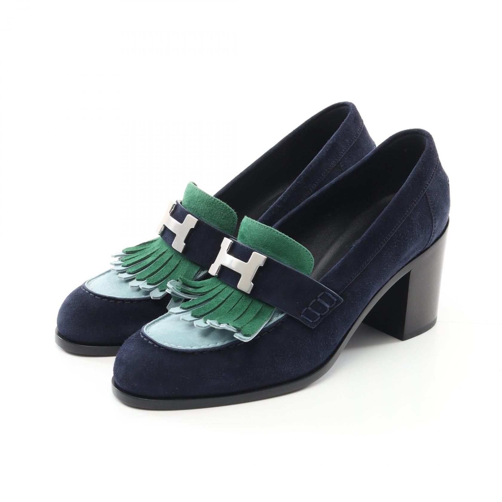 Hermes Hermes Hermes Elysee 70 Suede Pumps Suede Shoes Size ONE SIZE - 1 Thumbnail