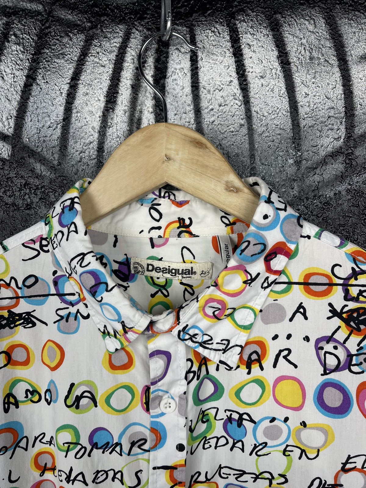 Desigual Desigual Multicolour Designer Art Graffiti Shirt Size 2XL Size US XXL / EU 58 / 5 - 3 Thumbnail