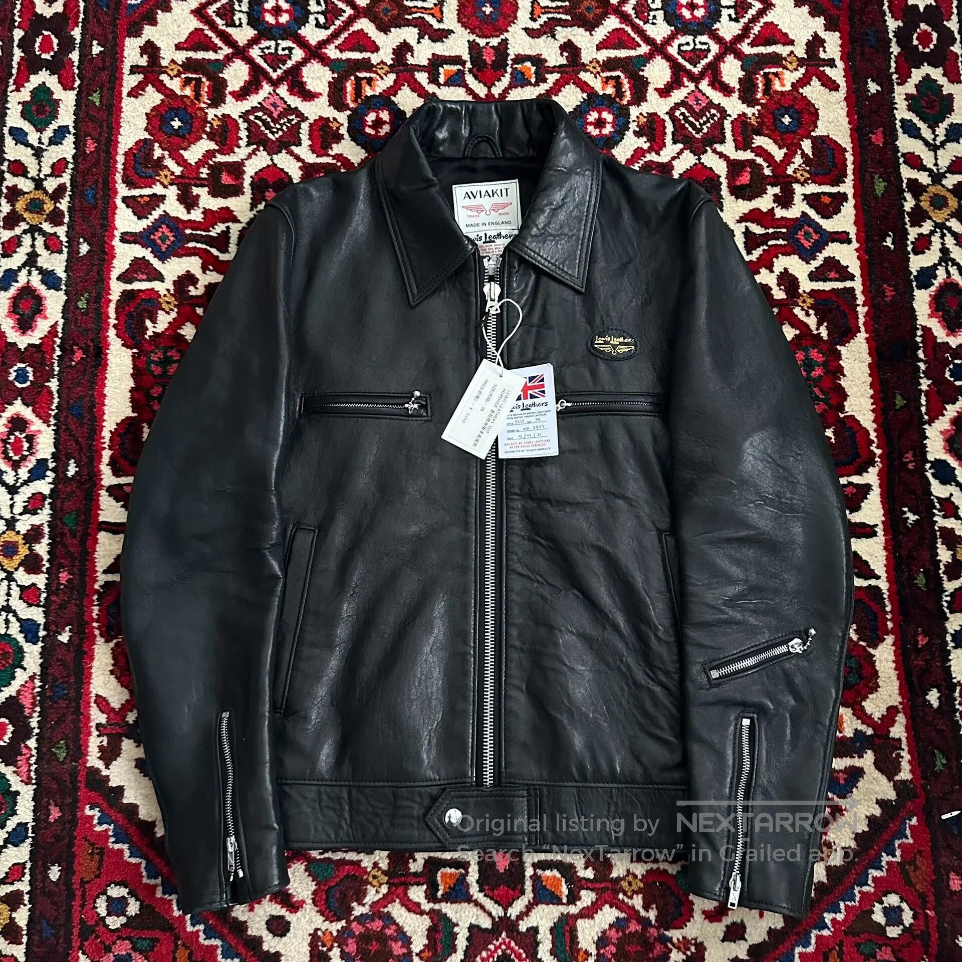 Lewis Leathers lewis leathers 551T black leather jacket. Size US M / EU 48-50 / 2 - 1 Thumbnail