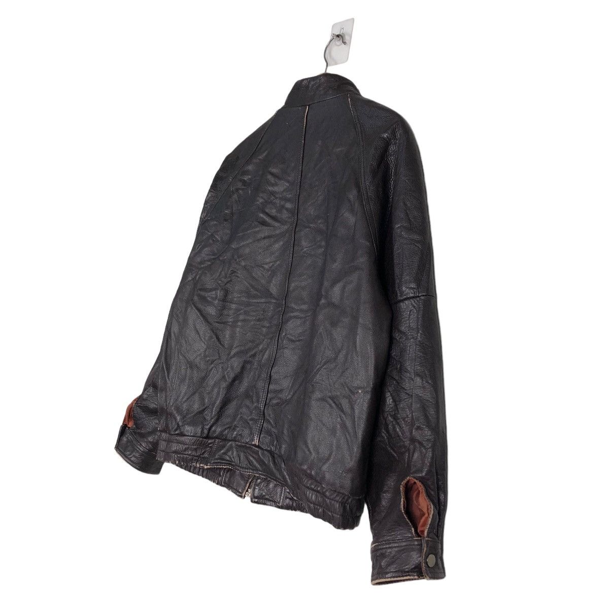 Japanese Brand 🔥Vintage Biker Leather Jacket Military Design Issey Miyake Size US M / EU 48-50 / 2 - 10 Thumbnail