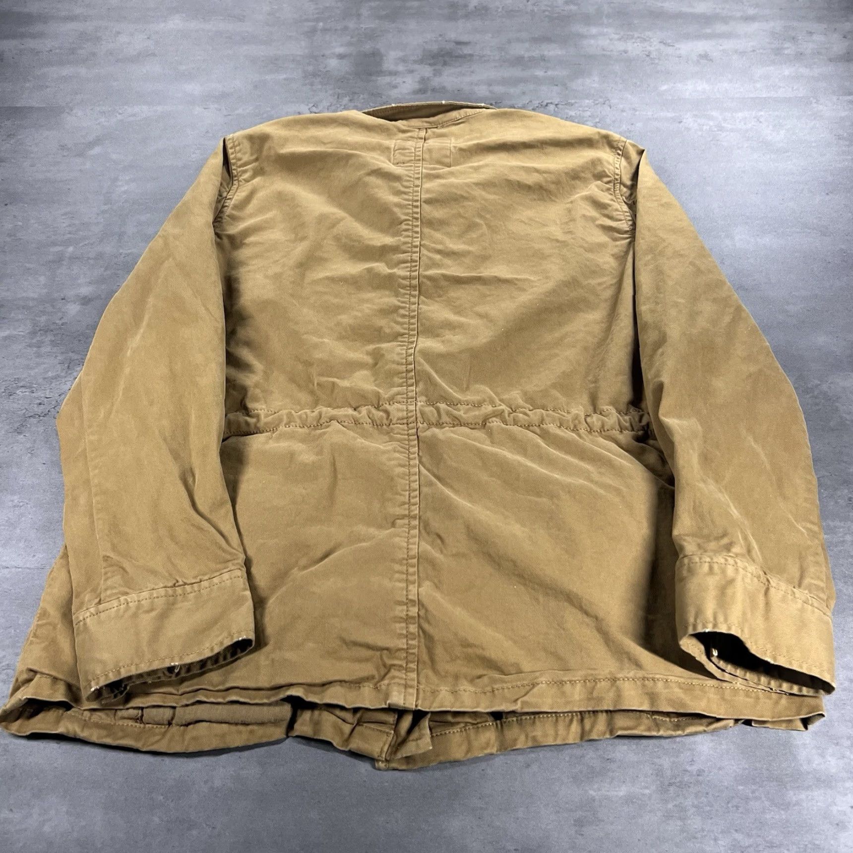 Gap GAP Chore Barn Jacket Women XS Tan Brown Military M65 Full Zip Snap Size XS / US 0-2 / IT 36-38 - 3 Thumbnail