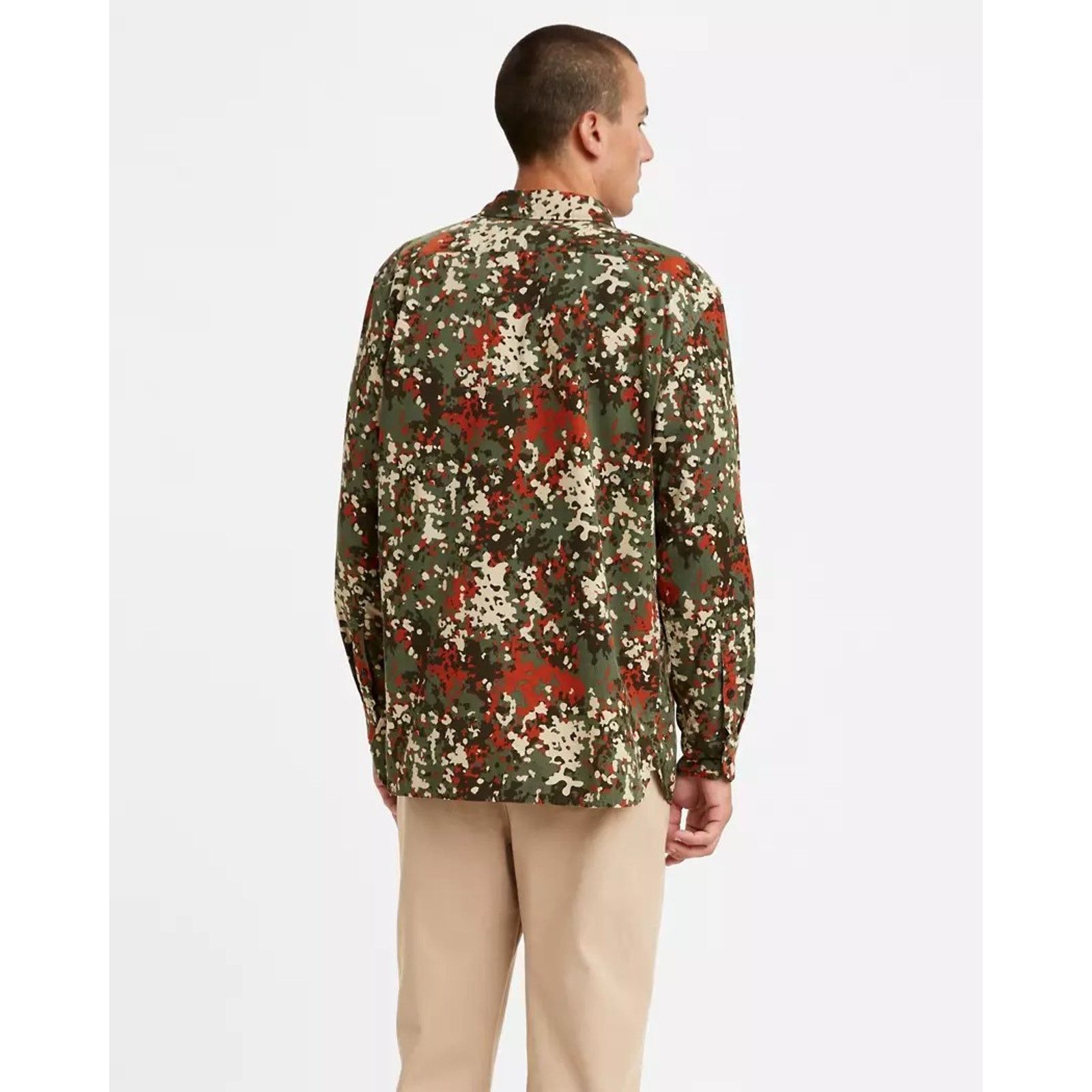 Levi's Levis Button Shirt Camo Corduroy Jackson Worker Pinwale Size US XL / EU 56 / 4 - 3 Thumbnail