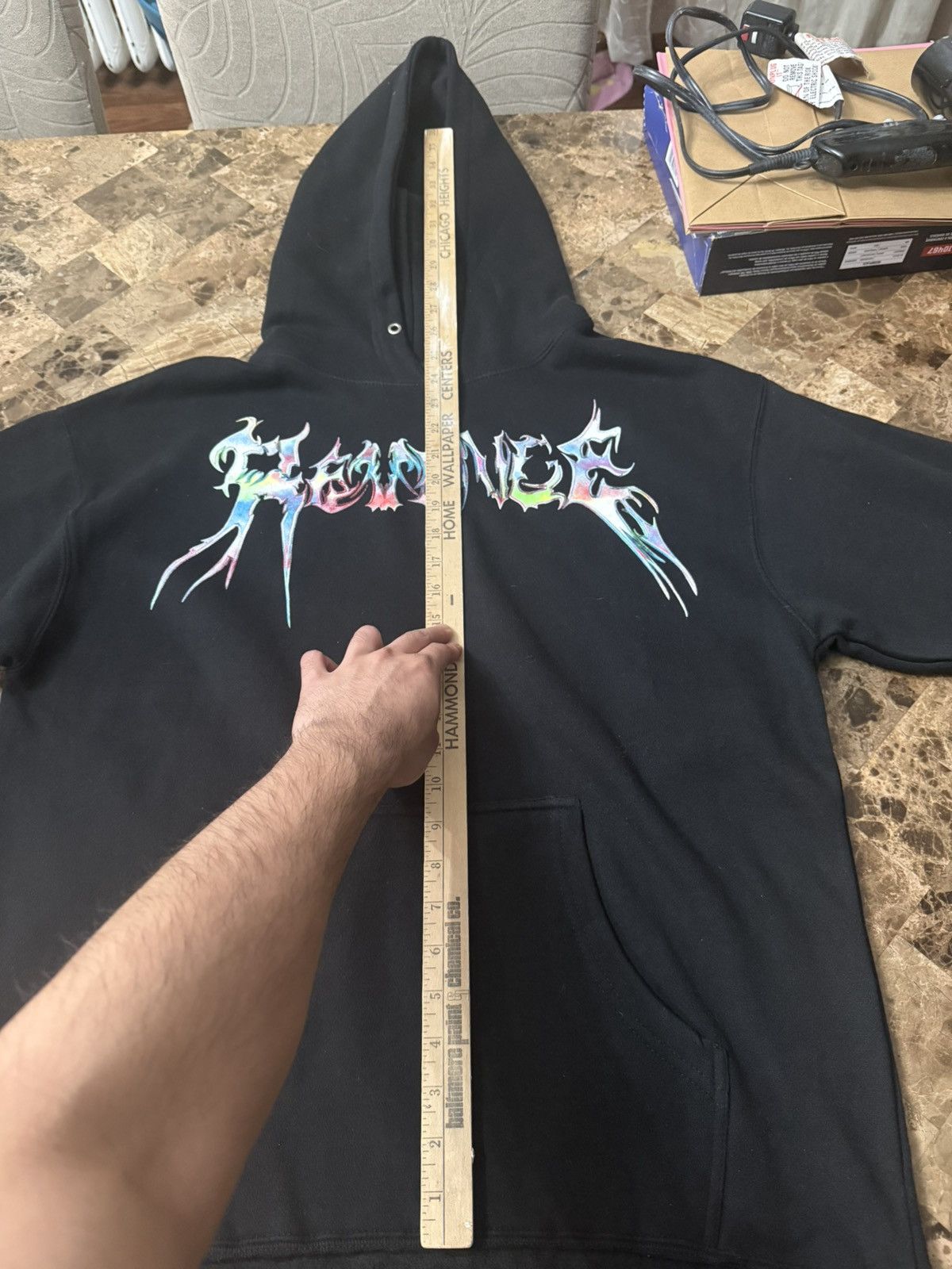 Revenge FUCK VETEMENTS CROPPED HOODIE BLACK Size US M / EU 48-50 / 2 - 12 Thumbnail