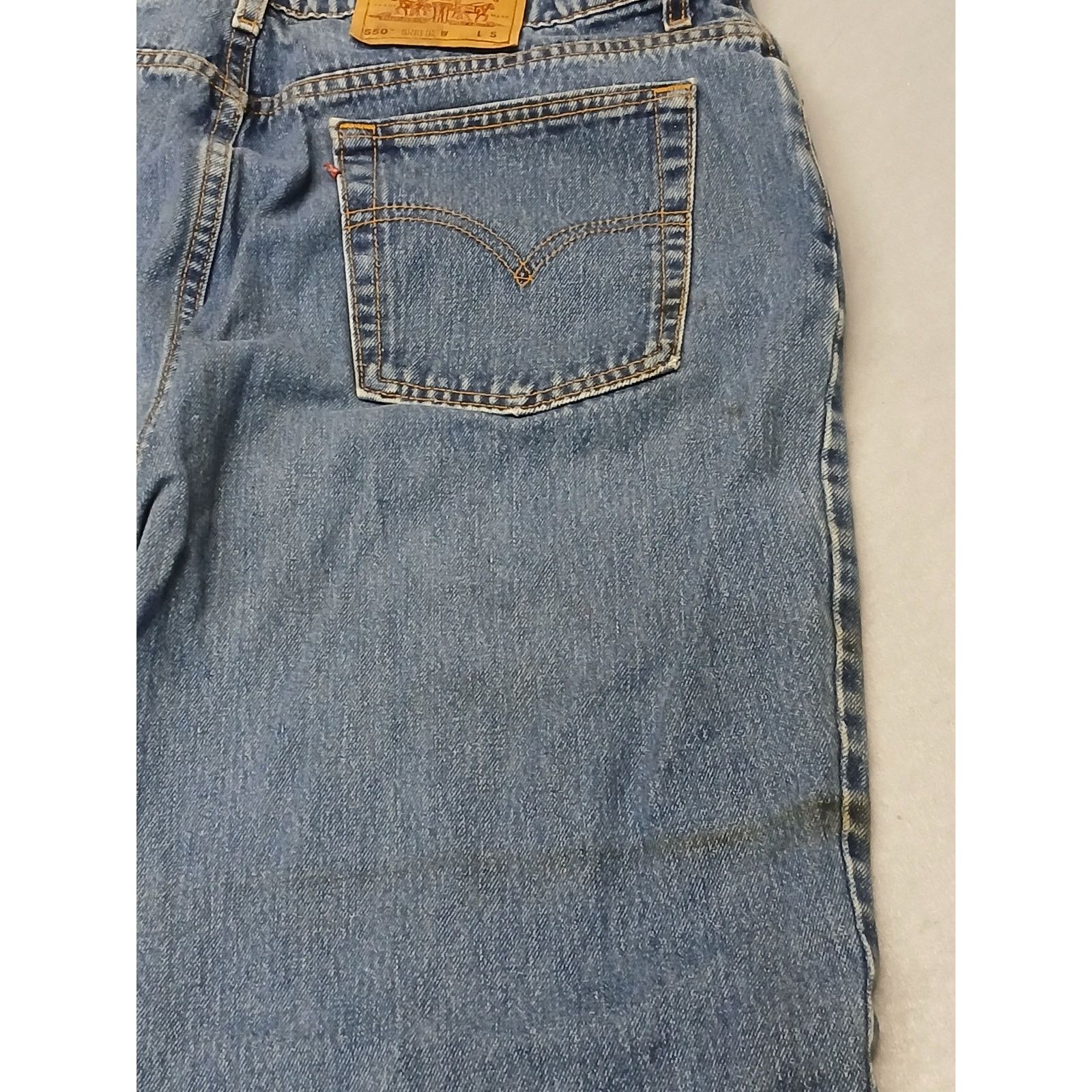 Levi's Levi's (20W ) Men's Relaxed Fit Tapered Leg Blue Denim Jeans Size US 36 / EU 52 - 5 Thumbnail