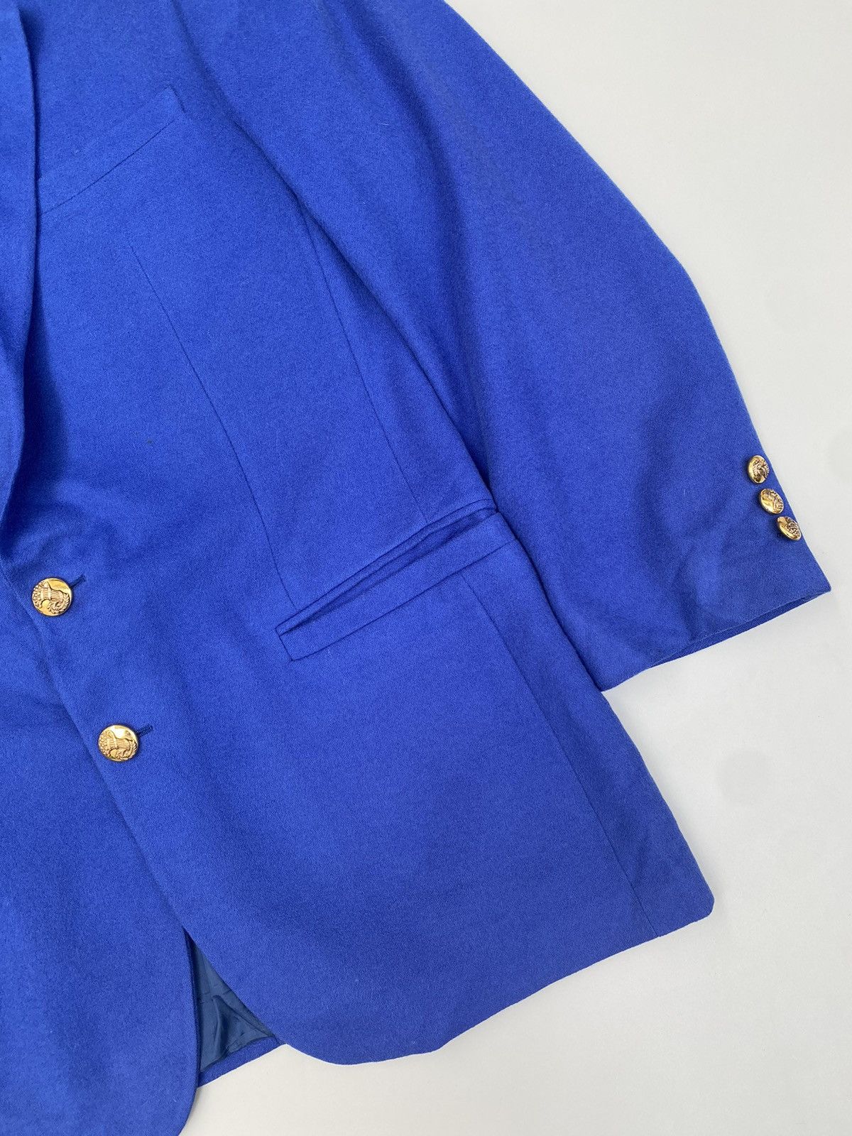 Versace × Vintage 90s Versace Istante Wool Blazer Size US L / EU 52-54 / 3 - 5 Thumbnail