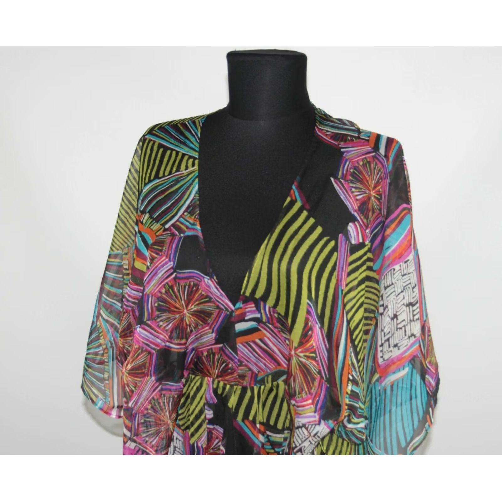 Desigual Desigual Blouse Shirt M Multicoloured 3/4 Sleeve Womens Size M / US 6-8 / IT 42-44 - 2 Thumbnail