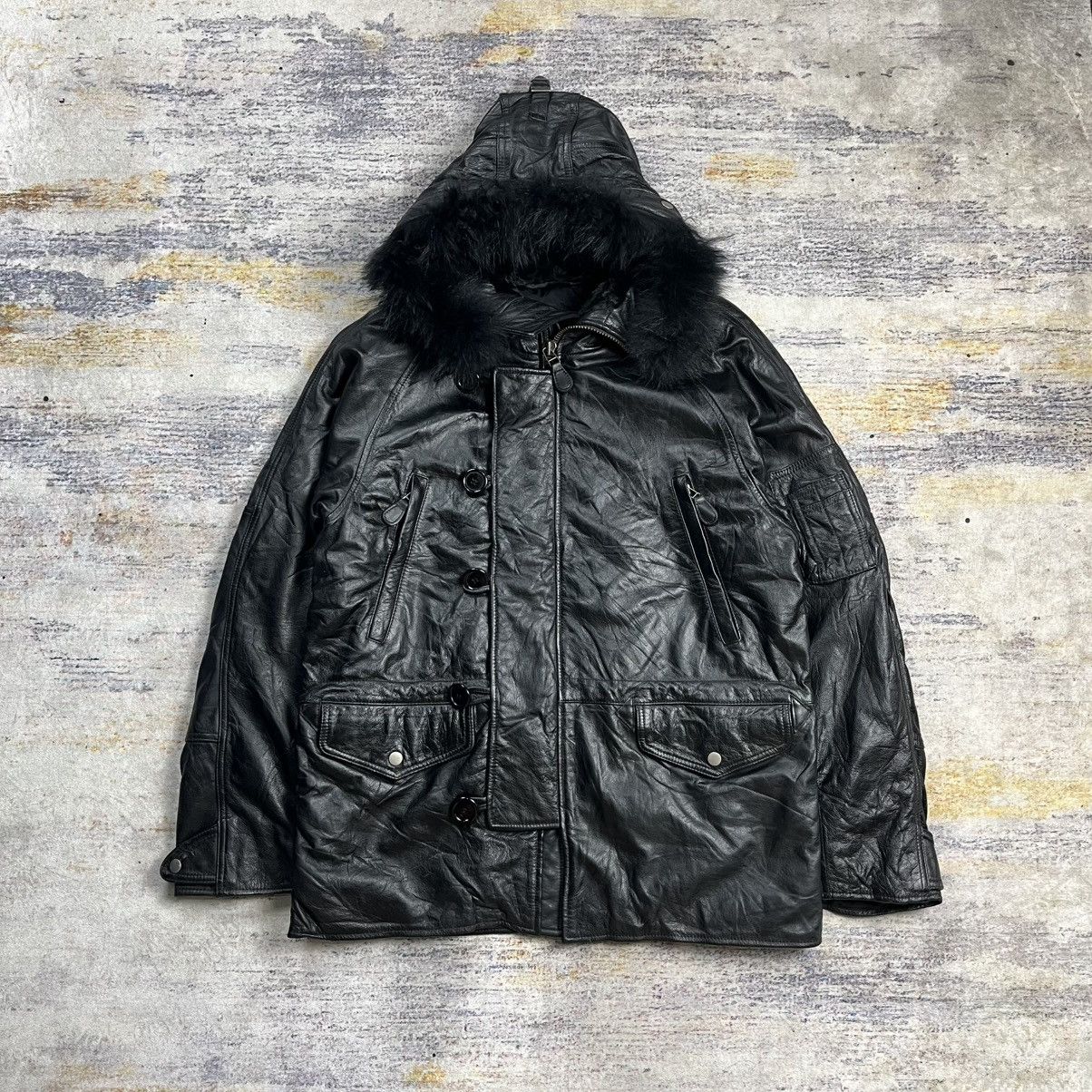Japanese Brand × Kadoya Kadoya N-3B thinsulate rider leather jacket Size US L / EU 52-54 / 3 - 1 Thumbnail