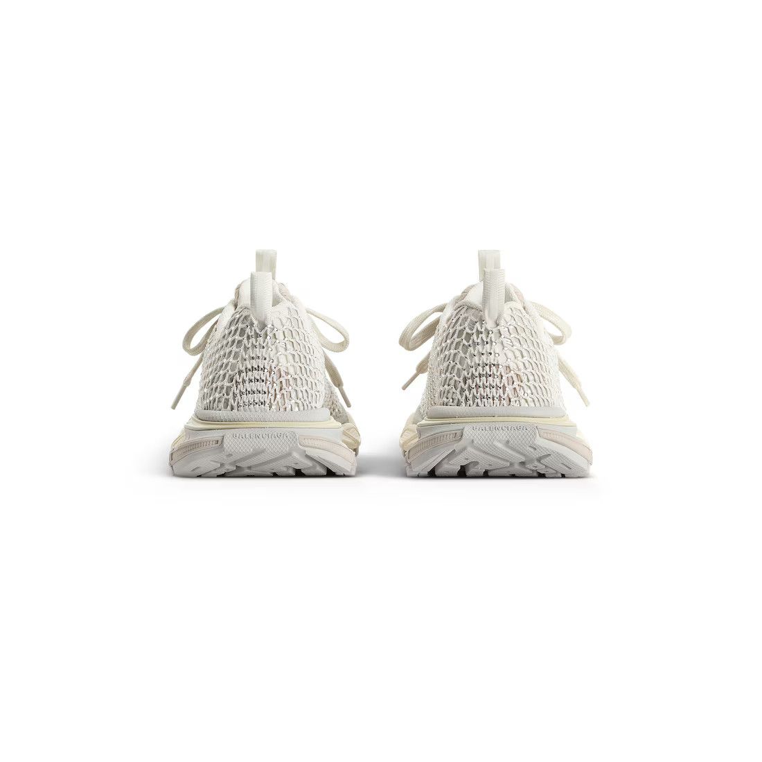 Balenciaga o1mt1gz0525 3XL Fishnet Sneakers in Eggshell Size US 12 / EU 45 - 5 Thumbnail