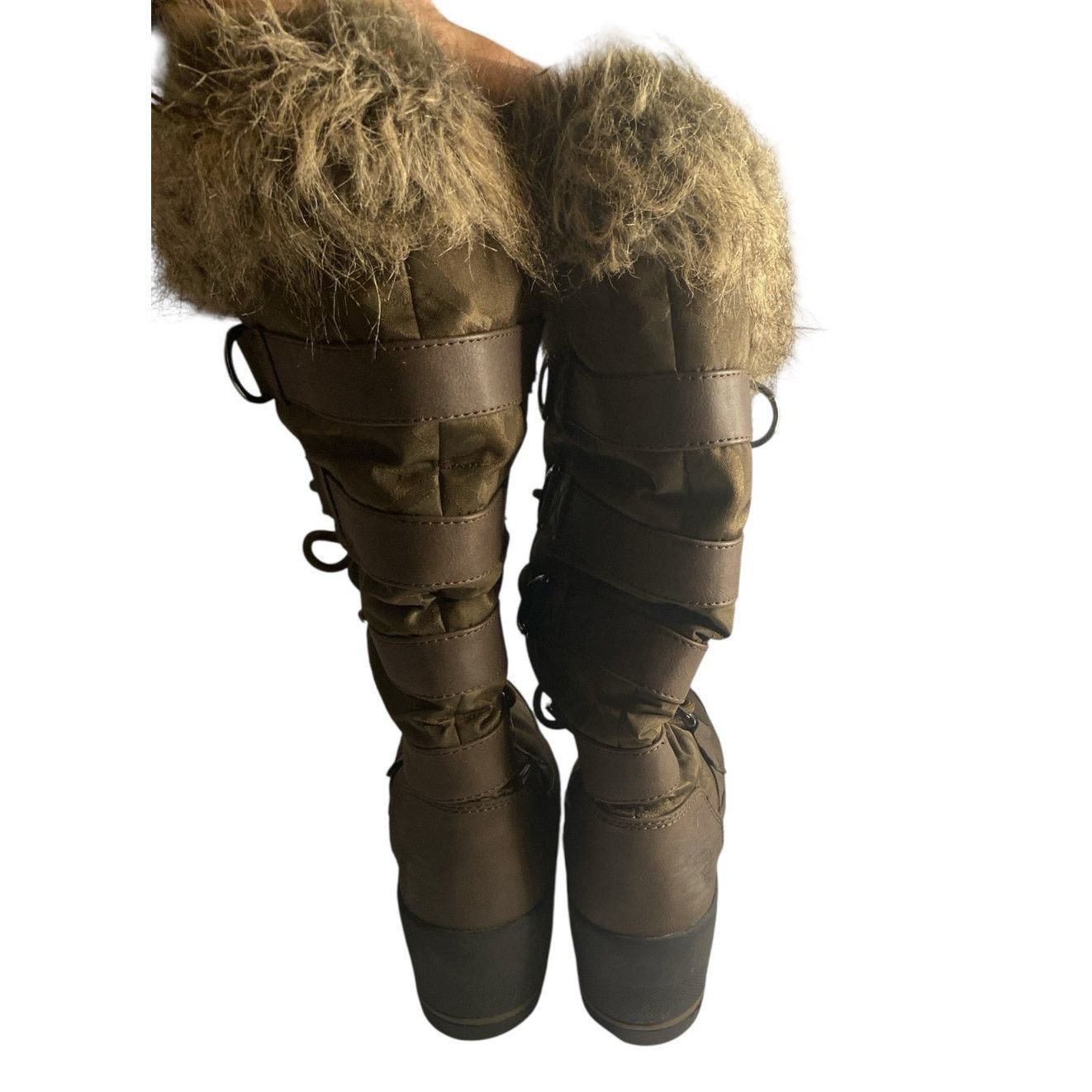 Cougar Cougar Lancaster Brown Faux Fur Winter Snow Boots 7M Size US 7 / IT 37 - 7 Thumbnail