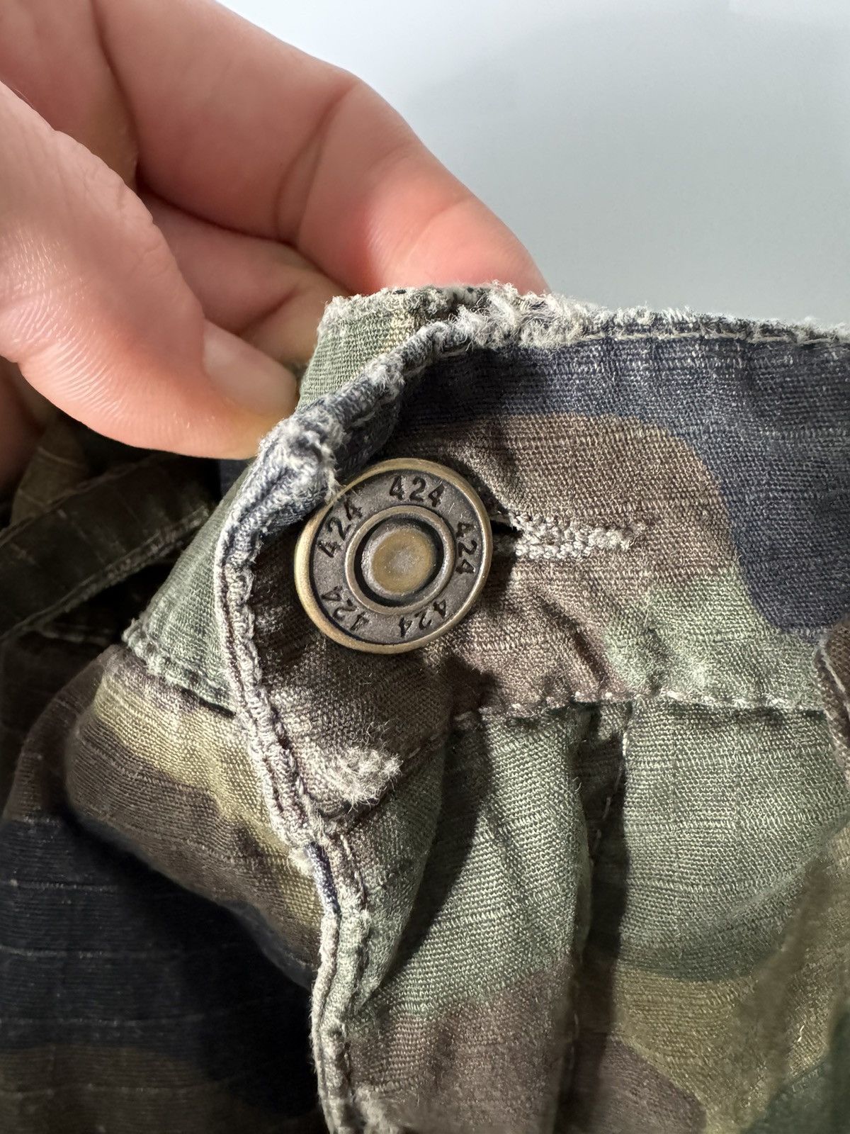 424 424 Camo Shorts Size US 35 - 7 Thumbnail