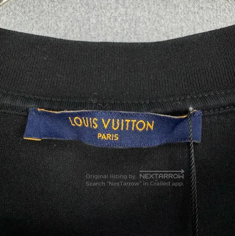 Louis Vuitton Louis Vuitton Black Men's T-Shirt with Embroidery . Size US M / EU 48-50 / 2 - 4 Thumbnail