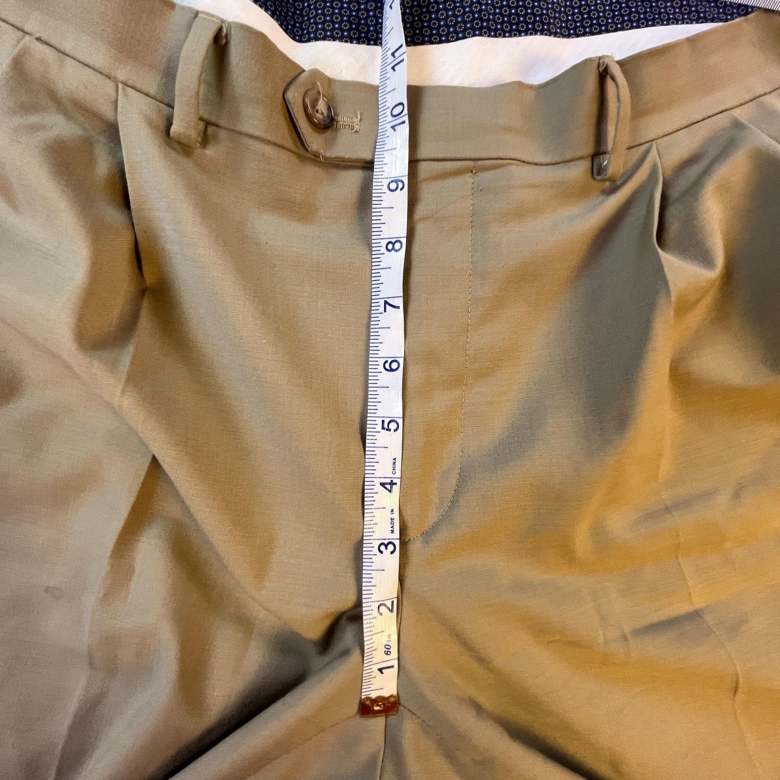 Lauren Ralph Lauren Ralph Lauren Mens Pants Trousers 38x30 Khaki Pleated Wool Size 38R - 5 Thumbnail