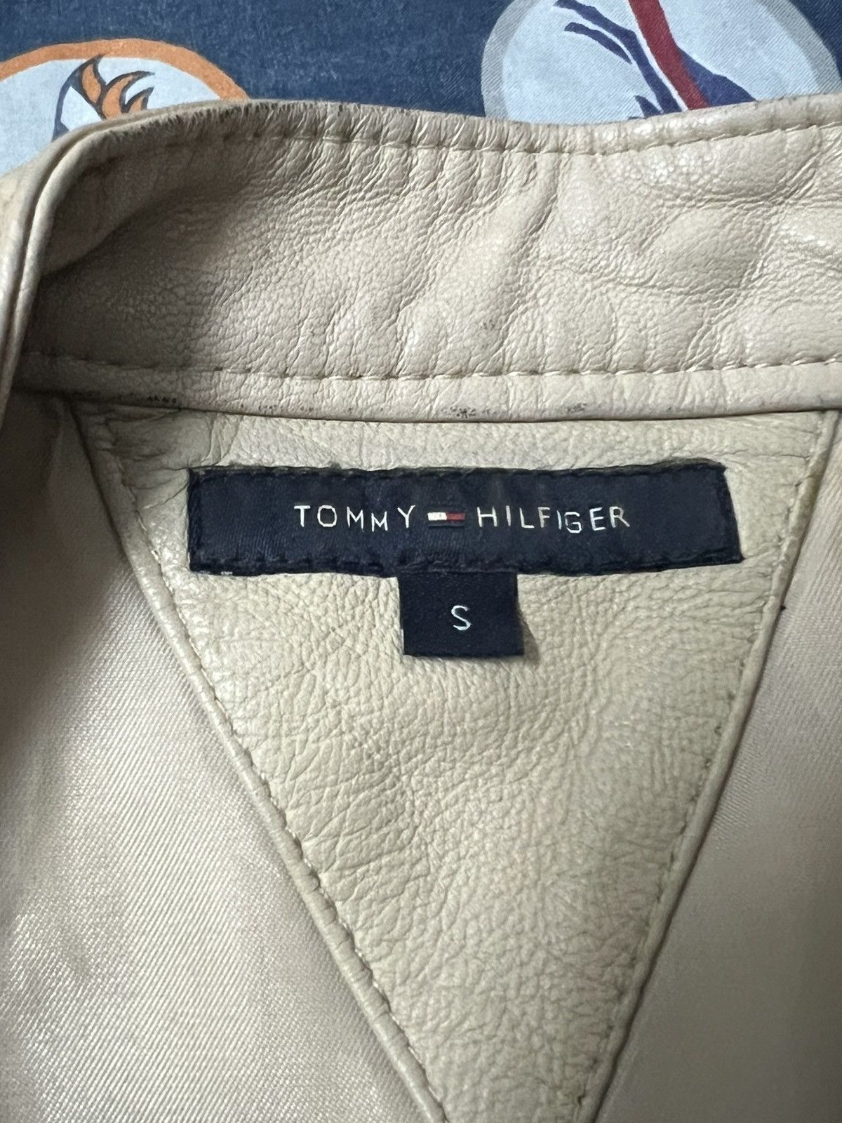 Tommy Hilfiger × Vintage Tommy Hilfiger Vintage leather jacket zipper rare Size US S / EU 44-46 / 1 - 3 Thumbnail