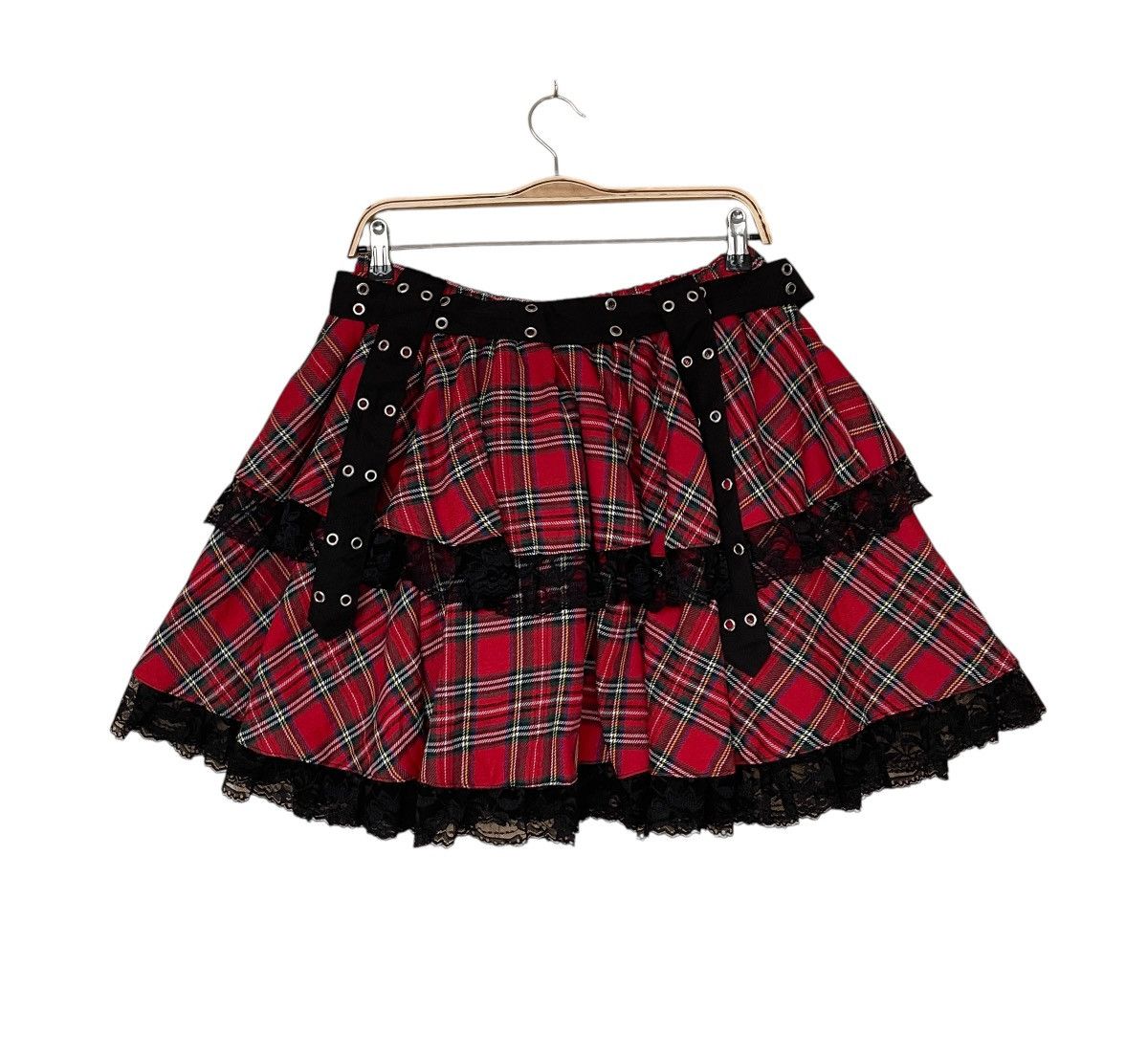 Japanese Brand × Seditionaries × Vintage Vintage Japanese Brand Gloomy Acdcray Bondage Skirt 1990s Size 22" - 2 Thumbnail