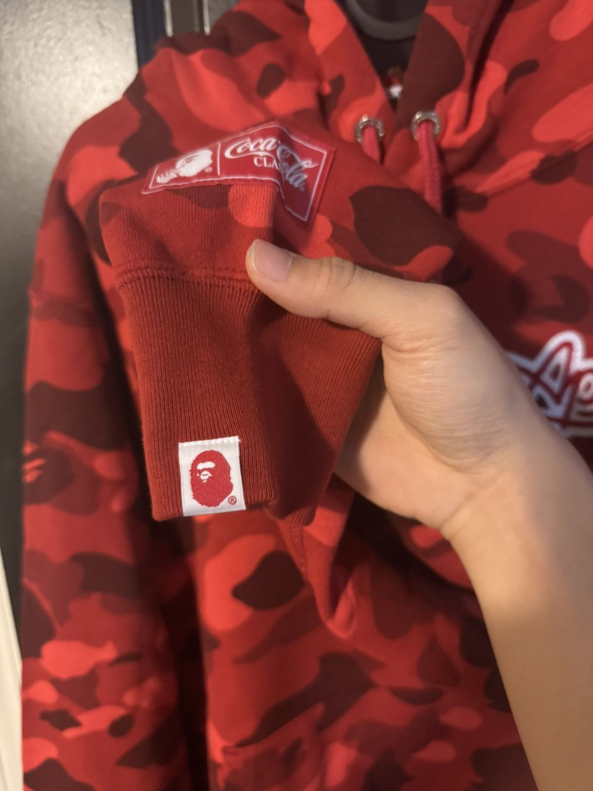 Bape Bape X Coca Cola Colar Camo Ape Head Pull over hoodie Size US L / EU 52-54 / 3 - 5 Thumbnail