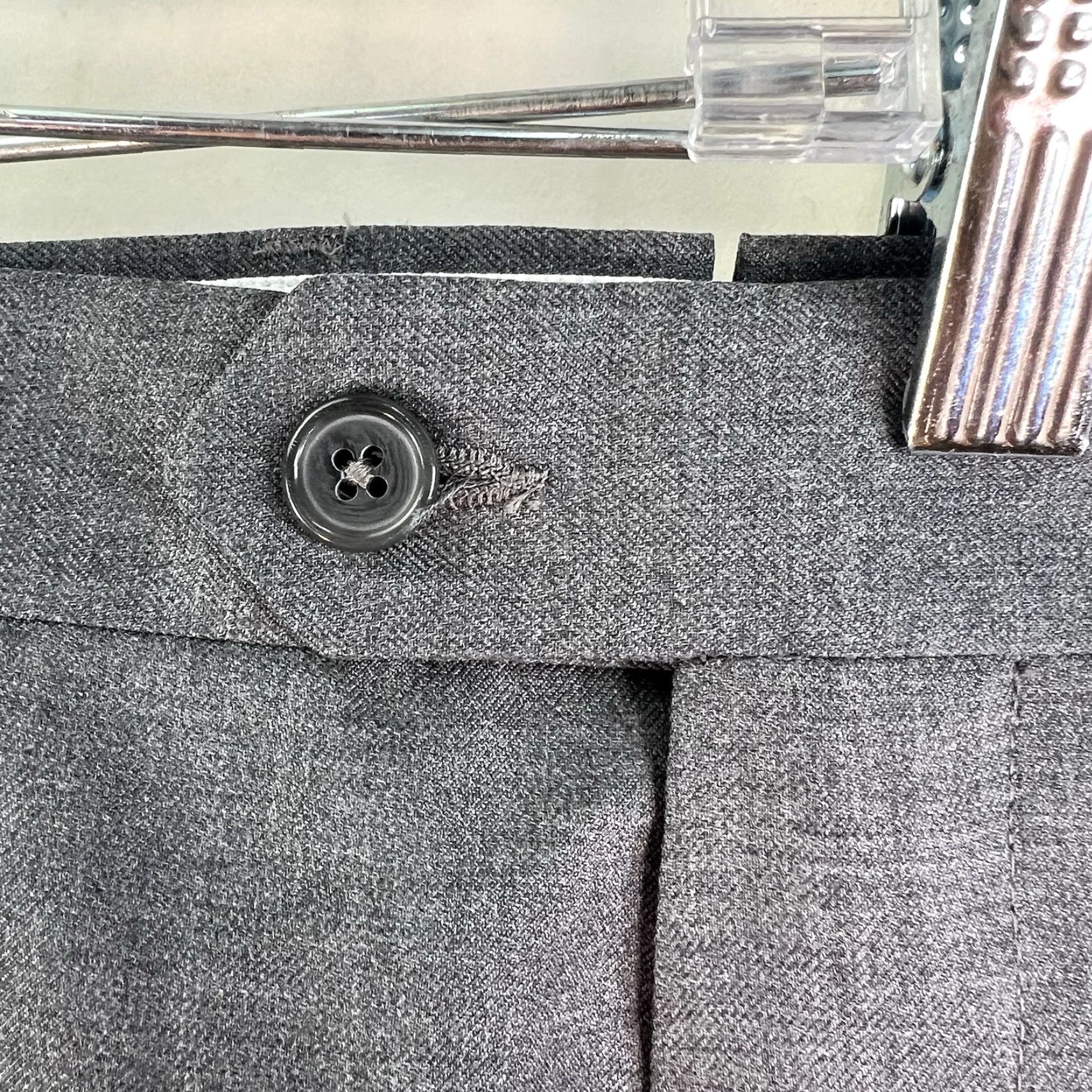 Vintage VINTAGE Santorelli Men's Dress Pants Wool 50 Regular Gray Straight Oddities Formal Fall Winter Size US 34 / EU 50 - 7 Thumbnail