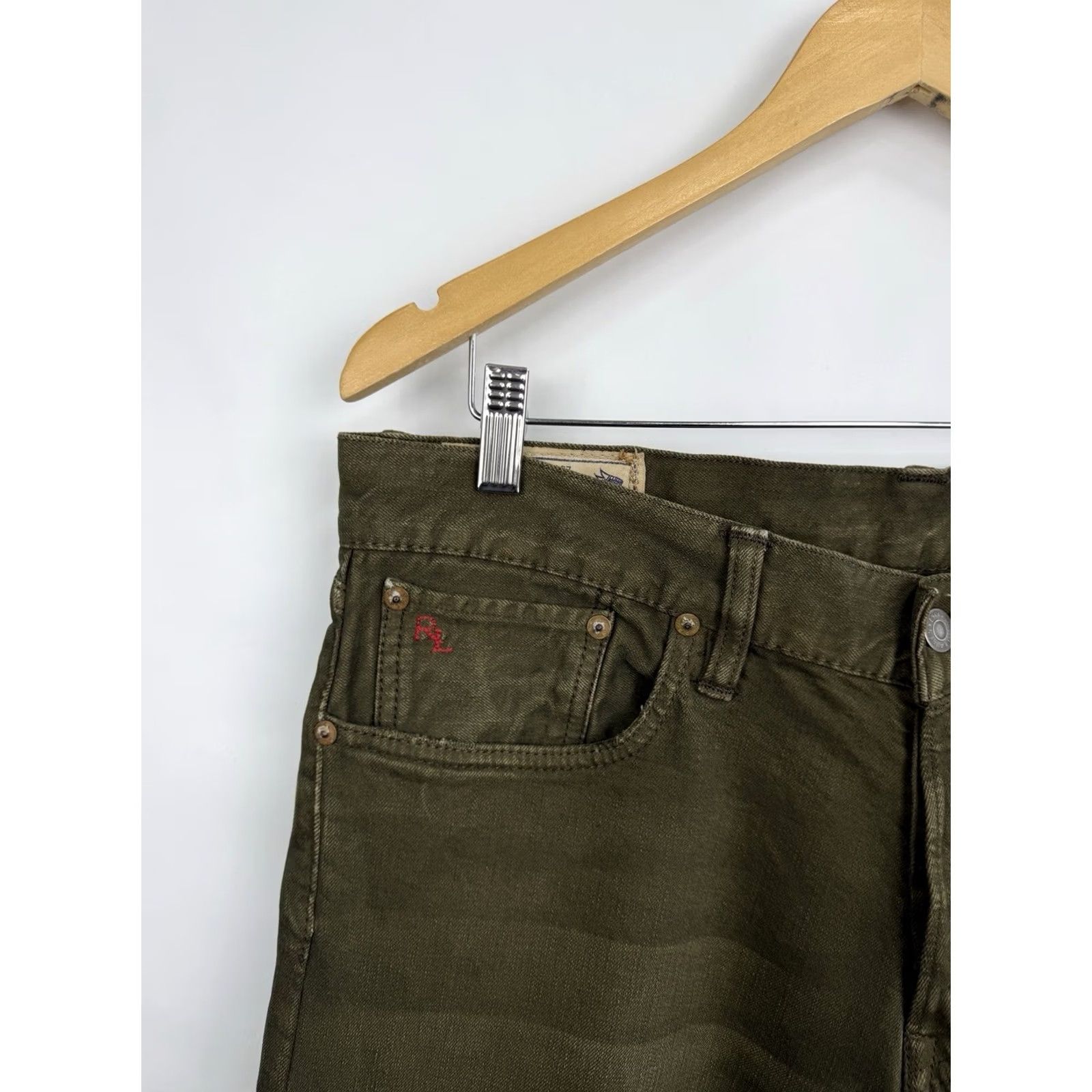 Polo Ralph Lauren VINTAGE Polo Ralph Lauren Sullivan Slim Jeans Olive USA Size 34/32 Slim Size US 34 / EU 50 - 5 Thumbnail